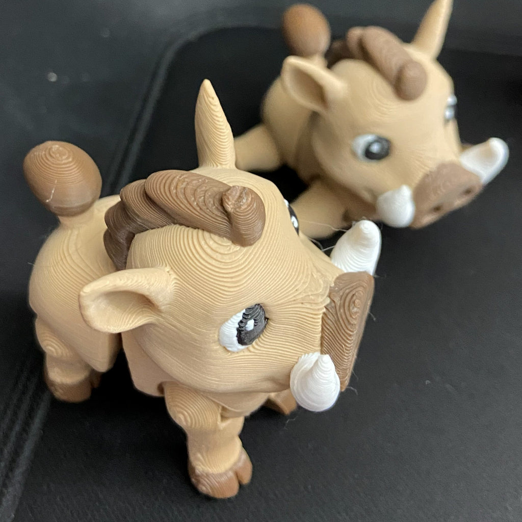 “Waldo” the Warthog Fidget – 3d Printed Desk Buddy & Keychain