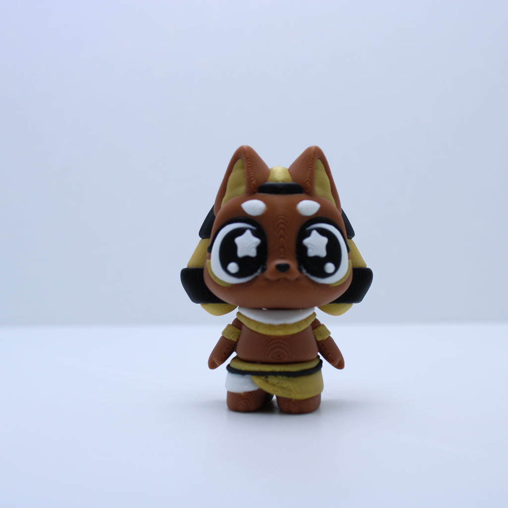 Egyptian Gods (Anubis, Ra, and Bastet)-3D printed desk buddy & keychain
