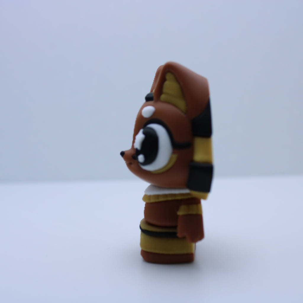 Egyptian Gods (Anubis, Ra, and Bastet)-3D printed desk buddy & keychain