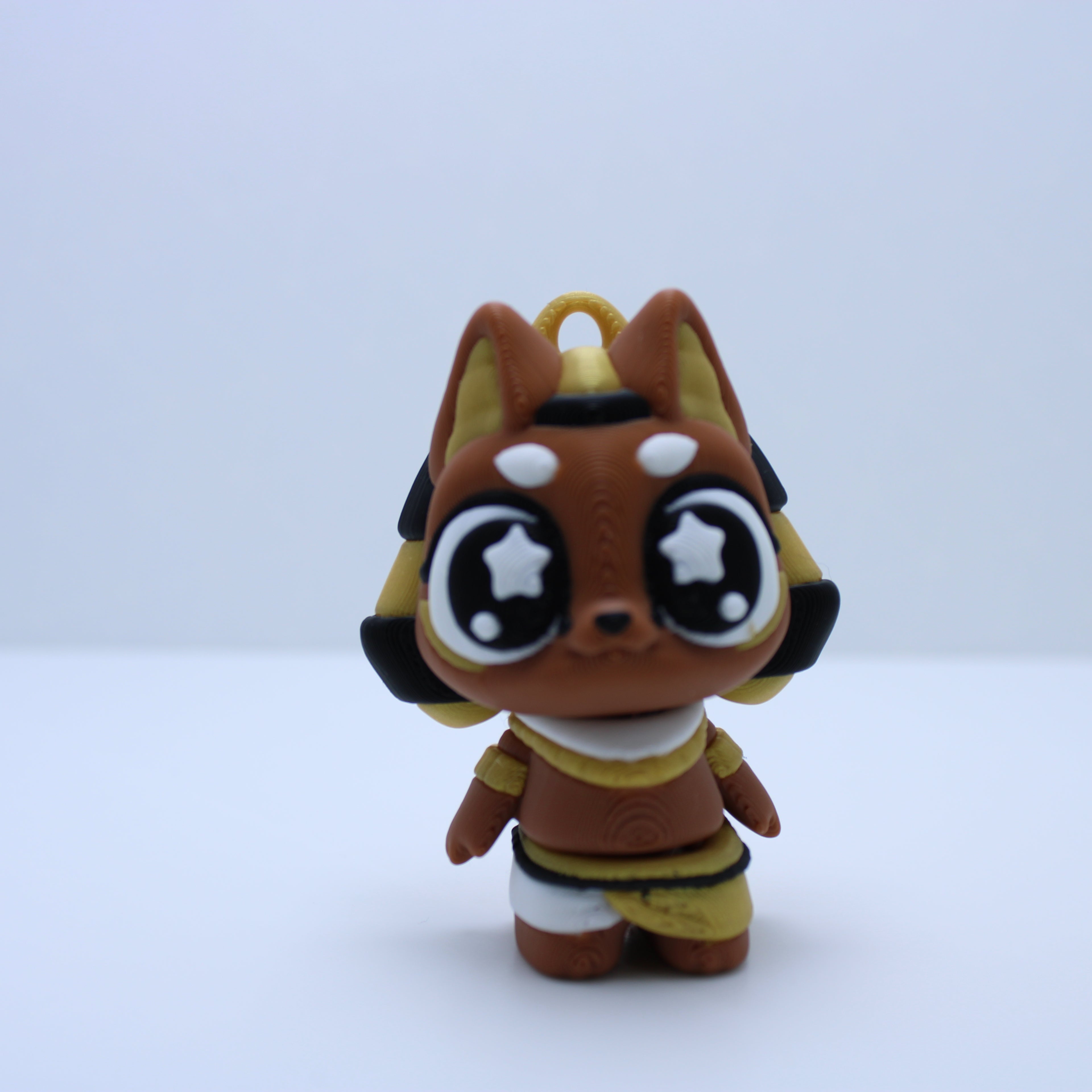 Egyptian Gods (Anubis, Ra, and Bastet)-3D printed desk buddy & keychain
