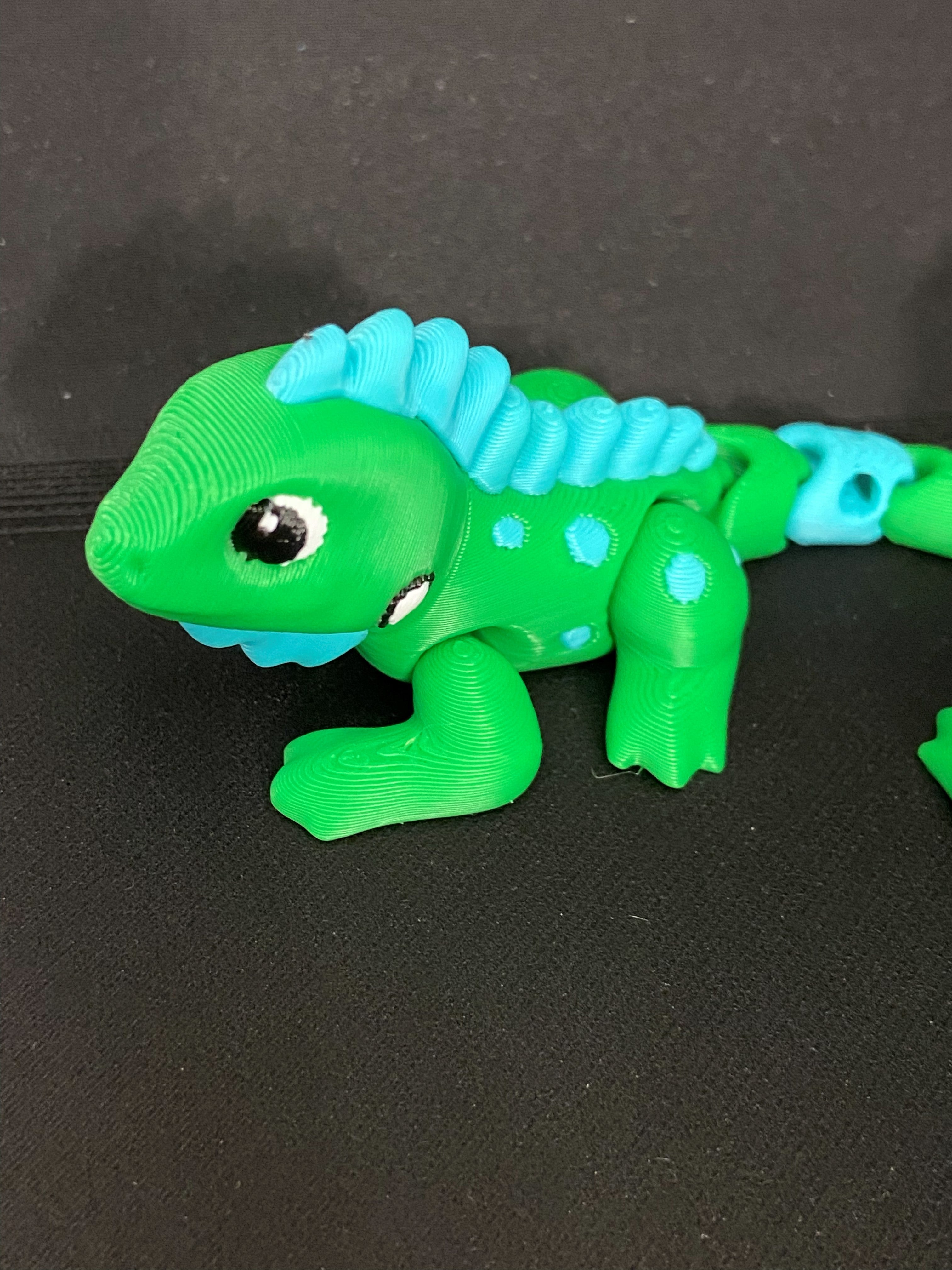 Iguana Fidget – Articulated 3D Printed Lizard