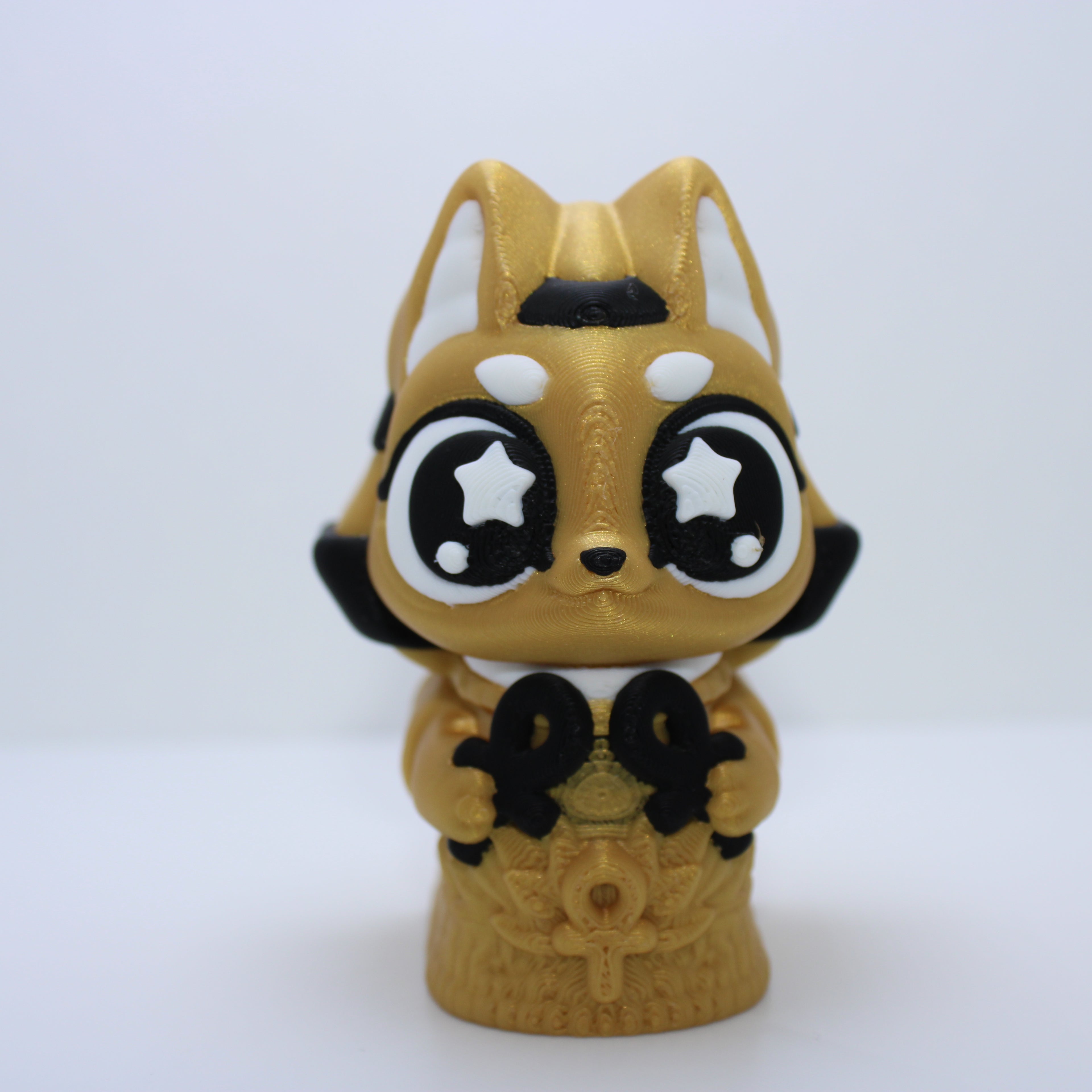 Egyptian Gods (Anubis, Ra, and Bastet)-3D printed desk buddy & keychain