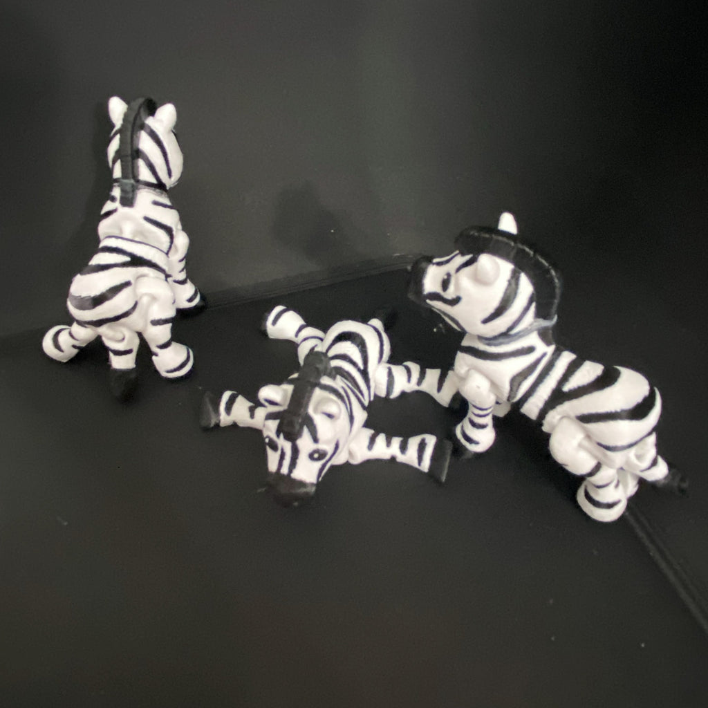 Zany Zebra Fidget – 3d Printed Desk Buddy & Keychain