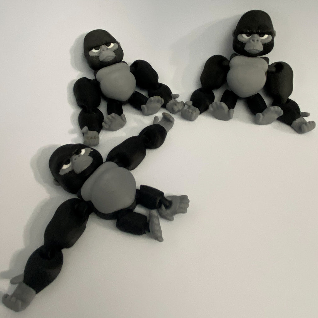 Grumpy Gorilla Fidget-3d Printed Desk Buddy & Keychain