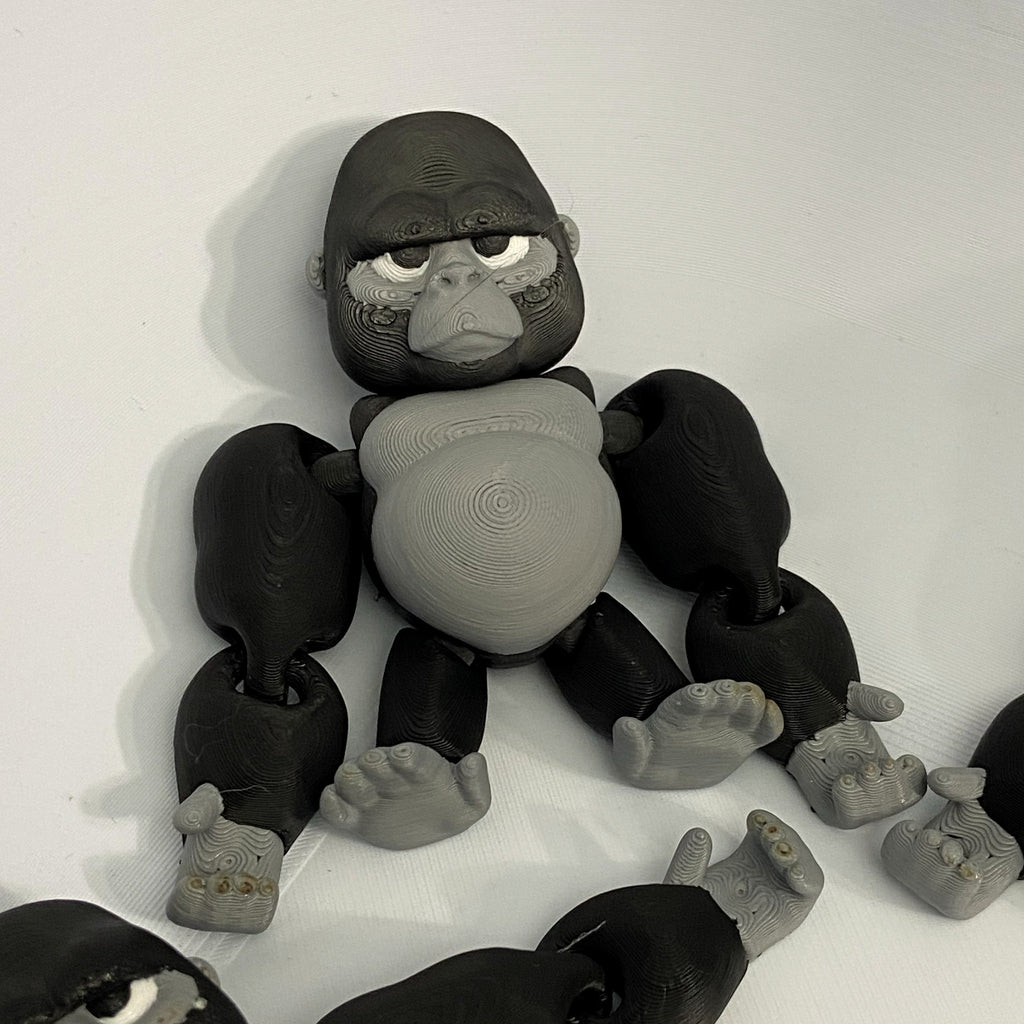 Grumpy Gorilla Fidget-3d Printed Desk Buddy & Keychain
