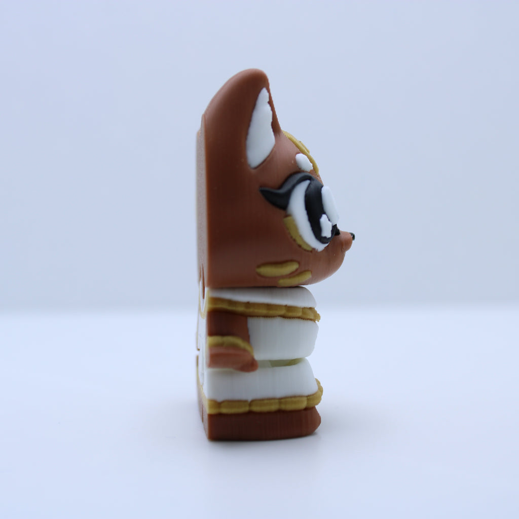 Egyptian Gods (Anubis, Ra, and Bastet)-3D printed desk buddy & keychain