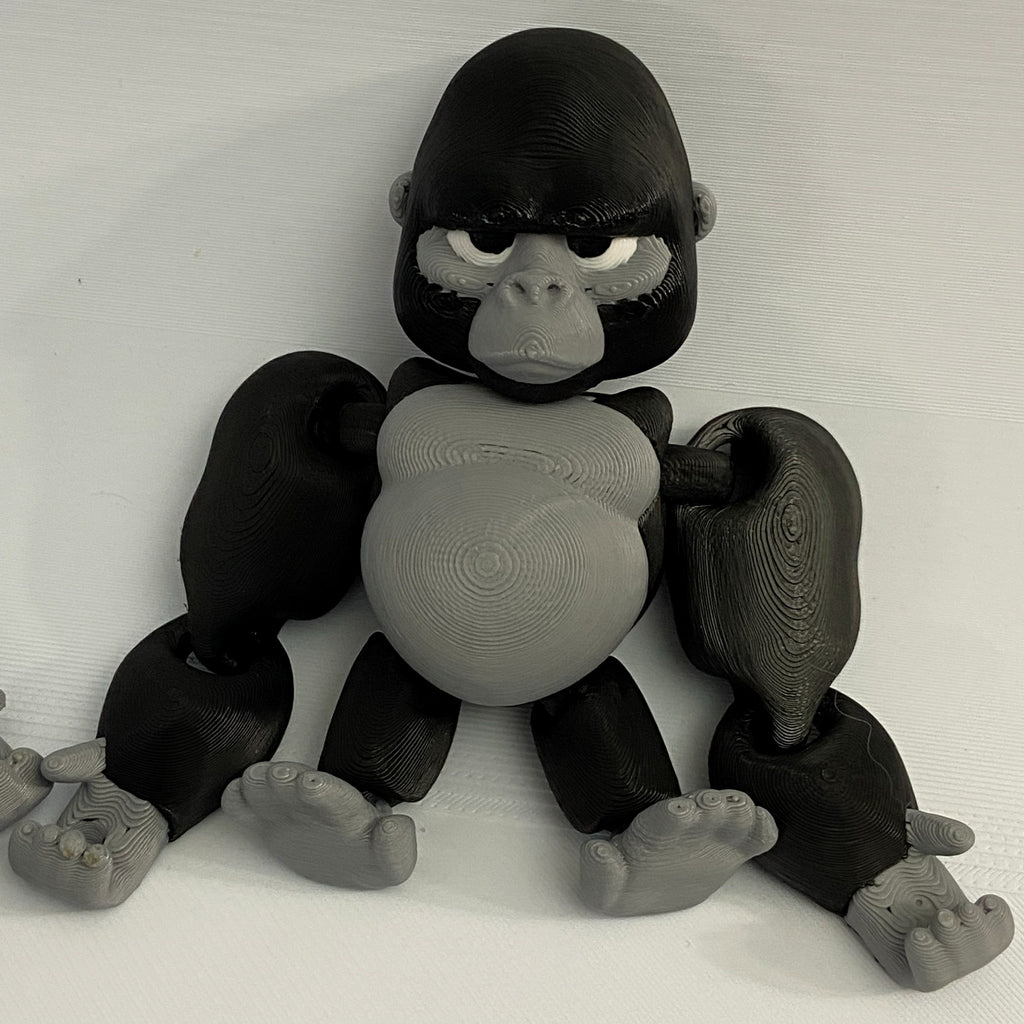 Grumpy Gorilla Fidget-3d Printed Desk Buddy & Keychain