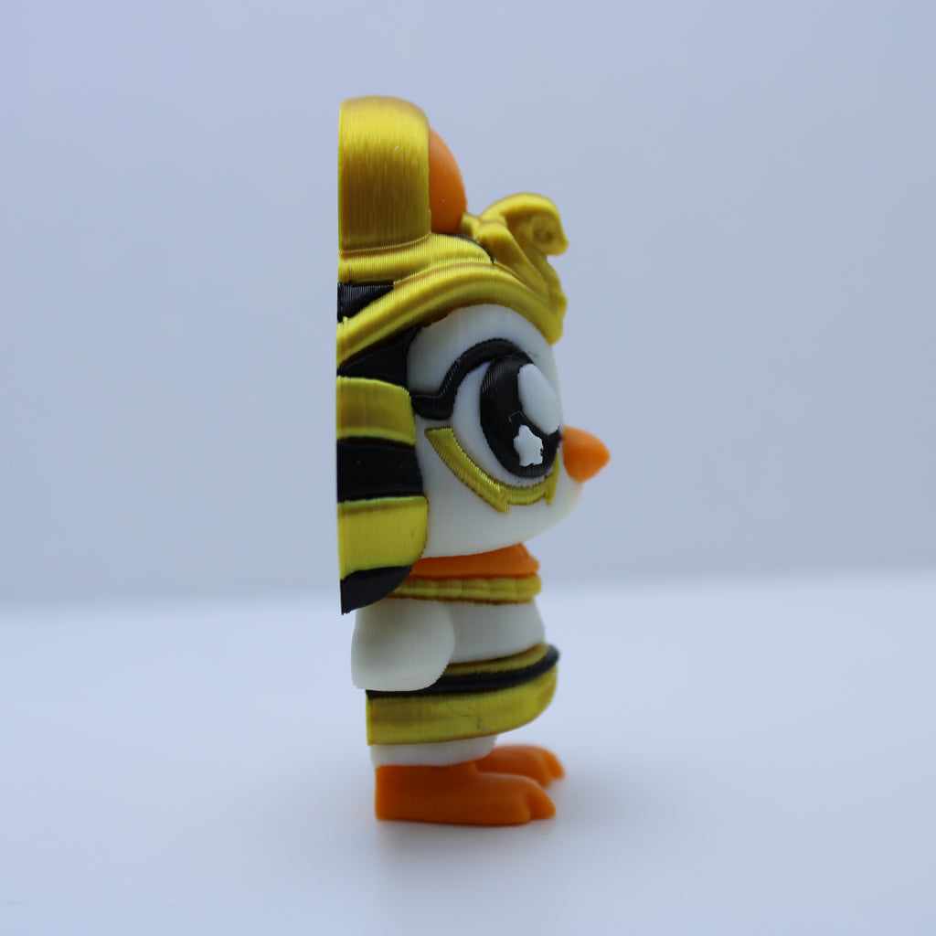 Egyptian Gods (Anubis, Ra, and Bastet)-3D printed desk buddy & keychain