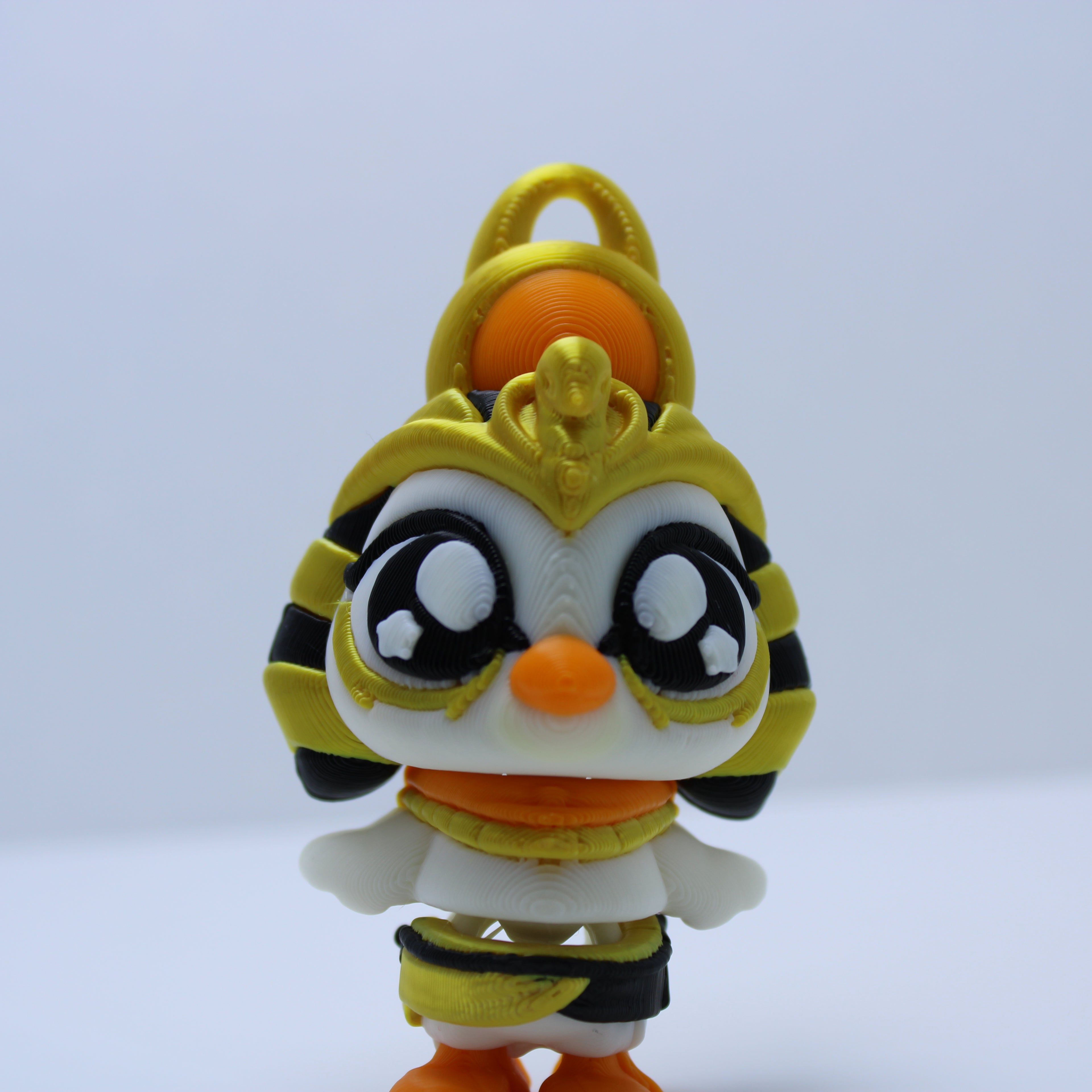 Egyptian Gods (Anubis, Ra, and Bastet)-3D printed desk buddy & keychain