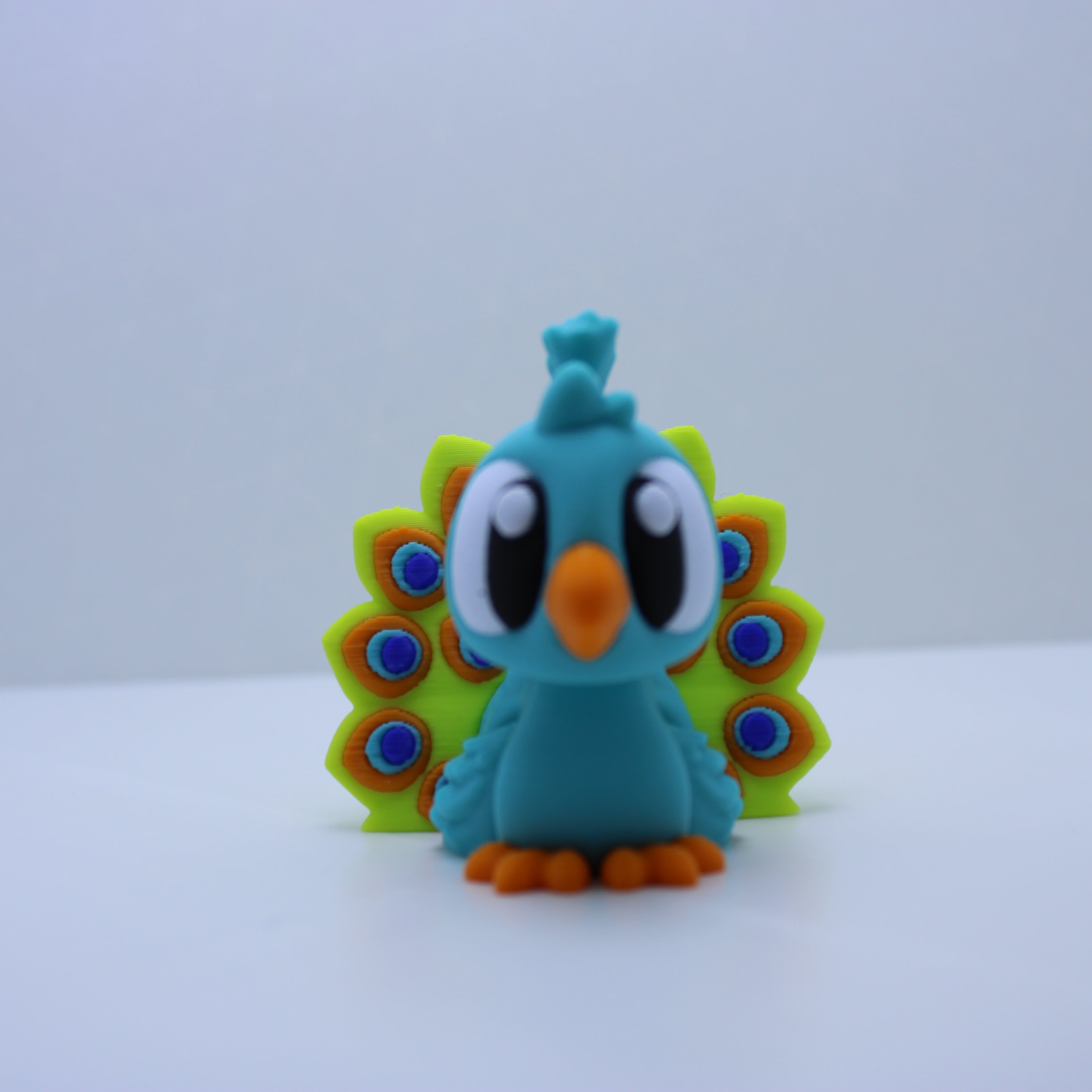 "Petunia" the Peacock -3D printed desk buddy