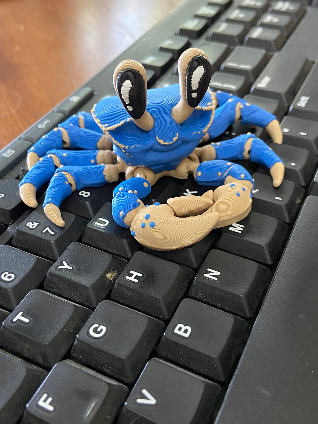 Articulated Ghost Crab Figurine