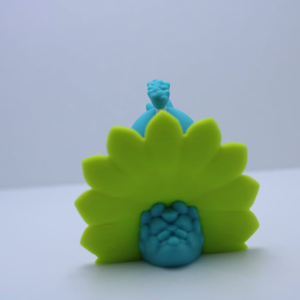 "Petunia" the Peacock -3D printed desk buddy