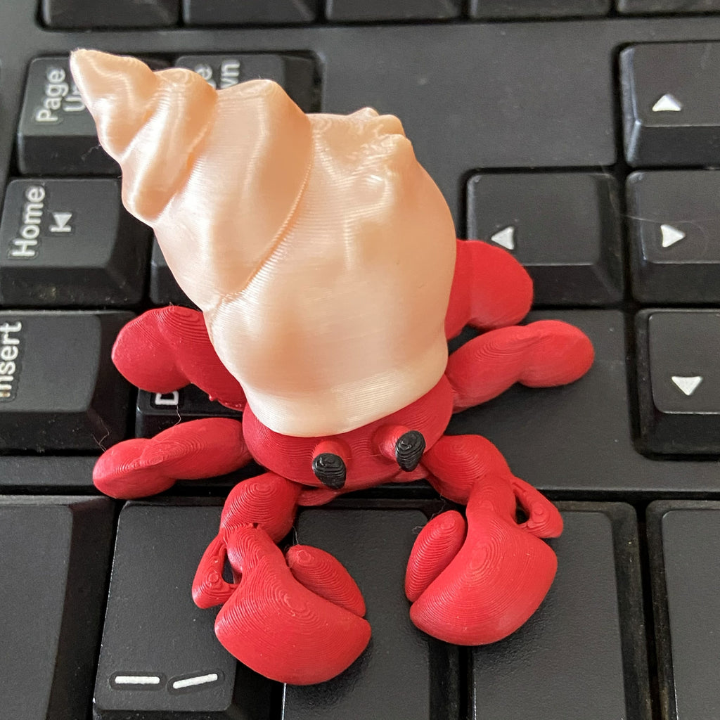 Hermit Crab Fidget-3d Printed Desk Buddy & Keychain