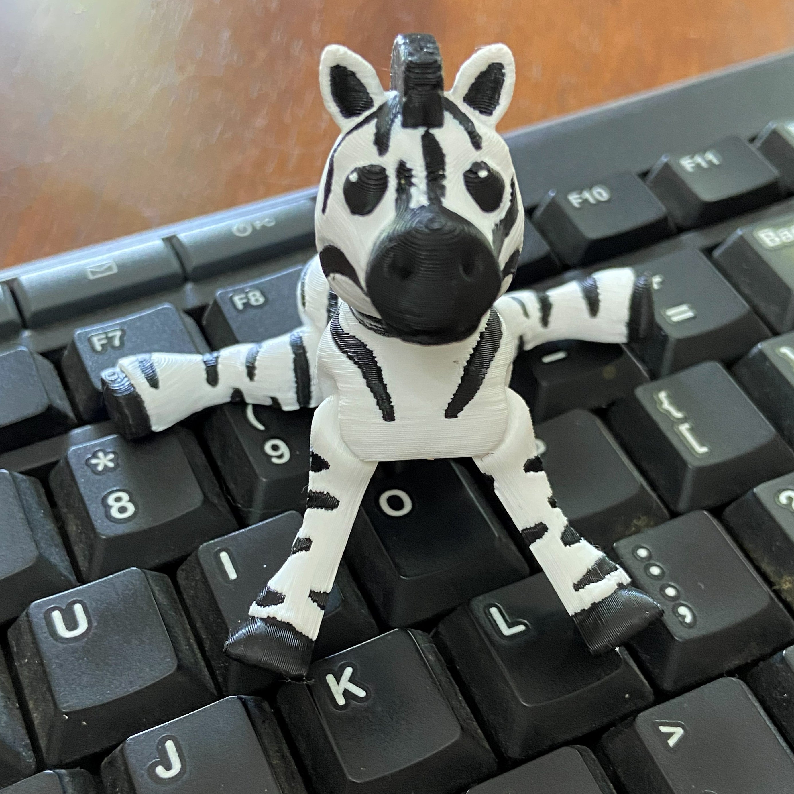 Zany Zebra Fidget – 3d Printed Desk Buddy & Keychain
