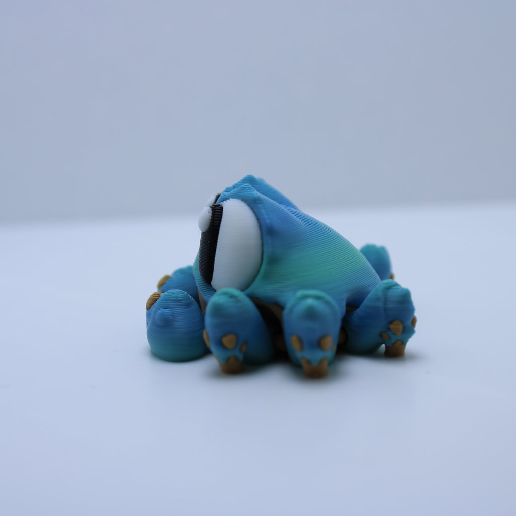 "Buster" the Small Blue Crab - 3D printed desk buddy & keychain