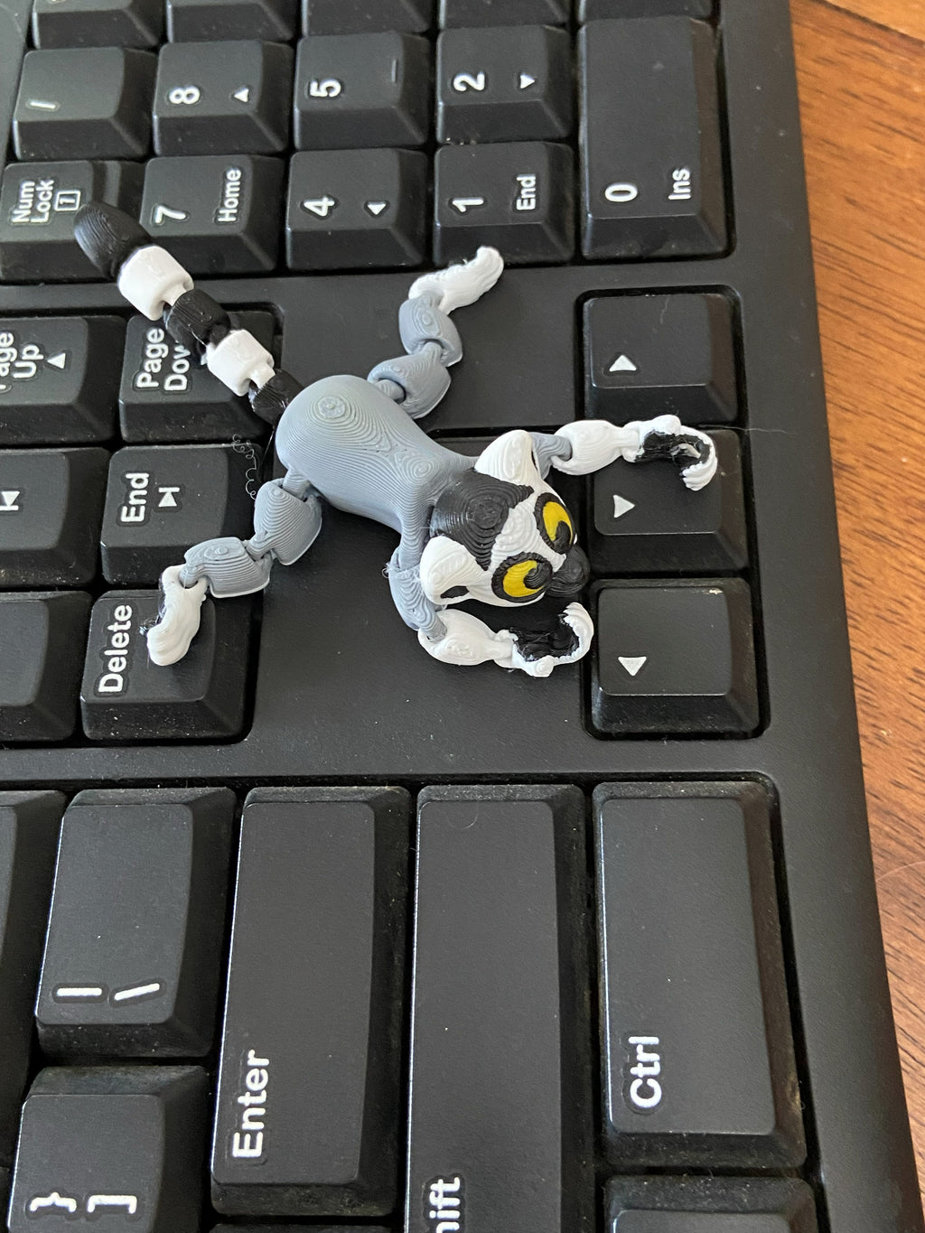 Articulated Lemur Fidget — 3D Printed Desk Buddy