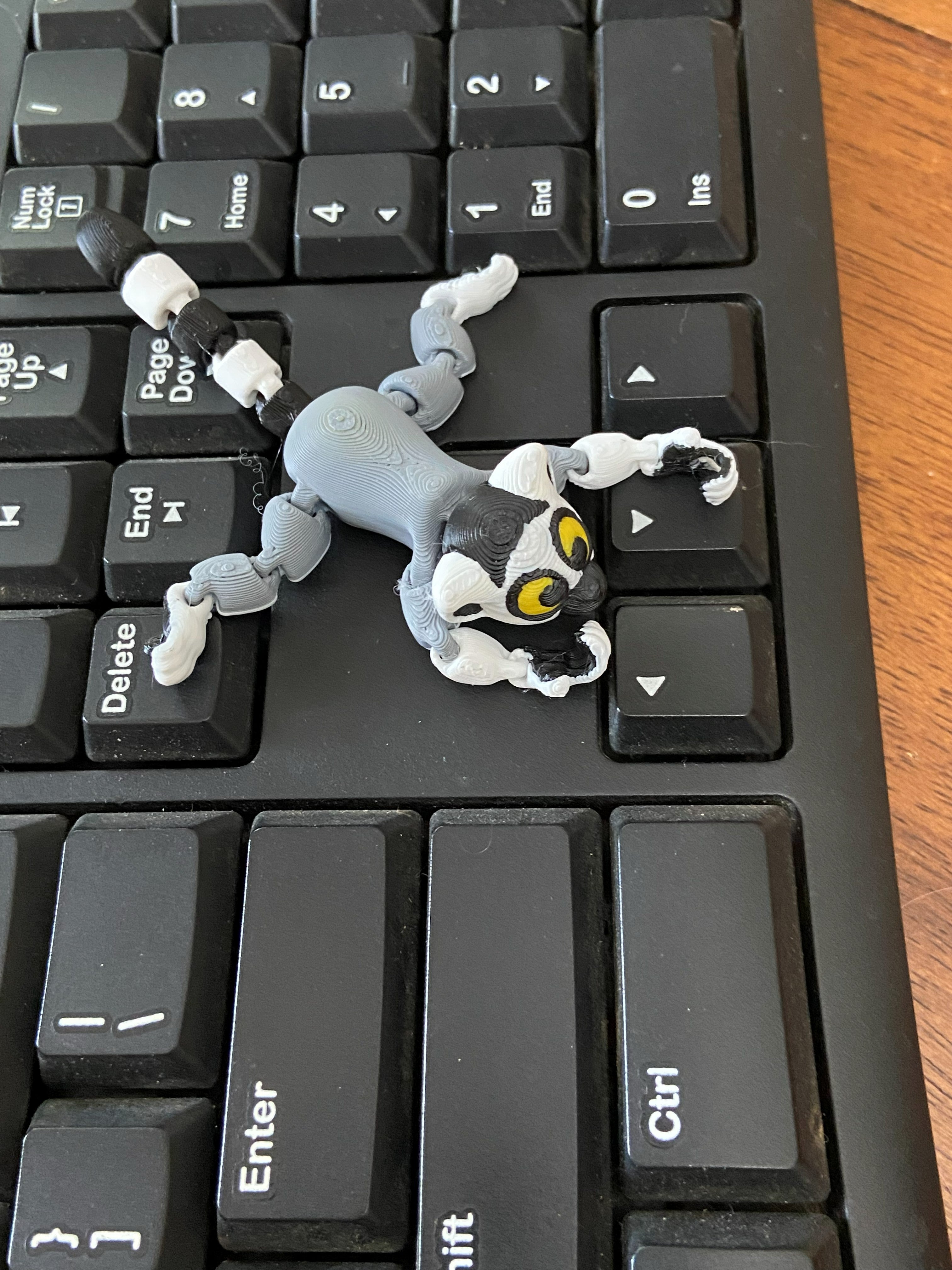 Articulated Lemur Fidget — 3D Printed Desk Buddy