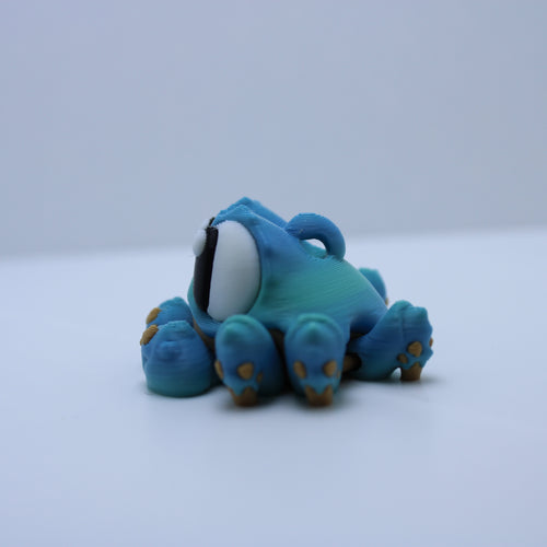 "Buster" the Small Blue Crab - 3D printed desk buddy & keychain