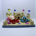 Sand Castle Display (with or without crabs and seagull) -3d printed desk companion