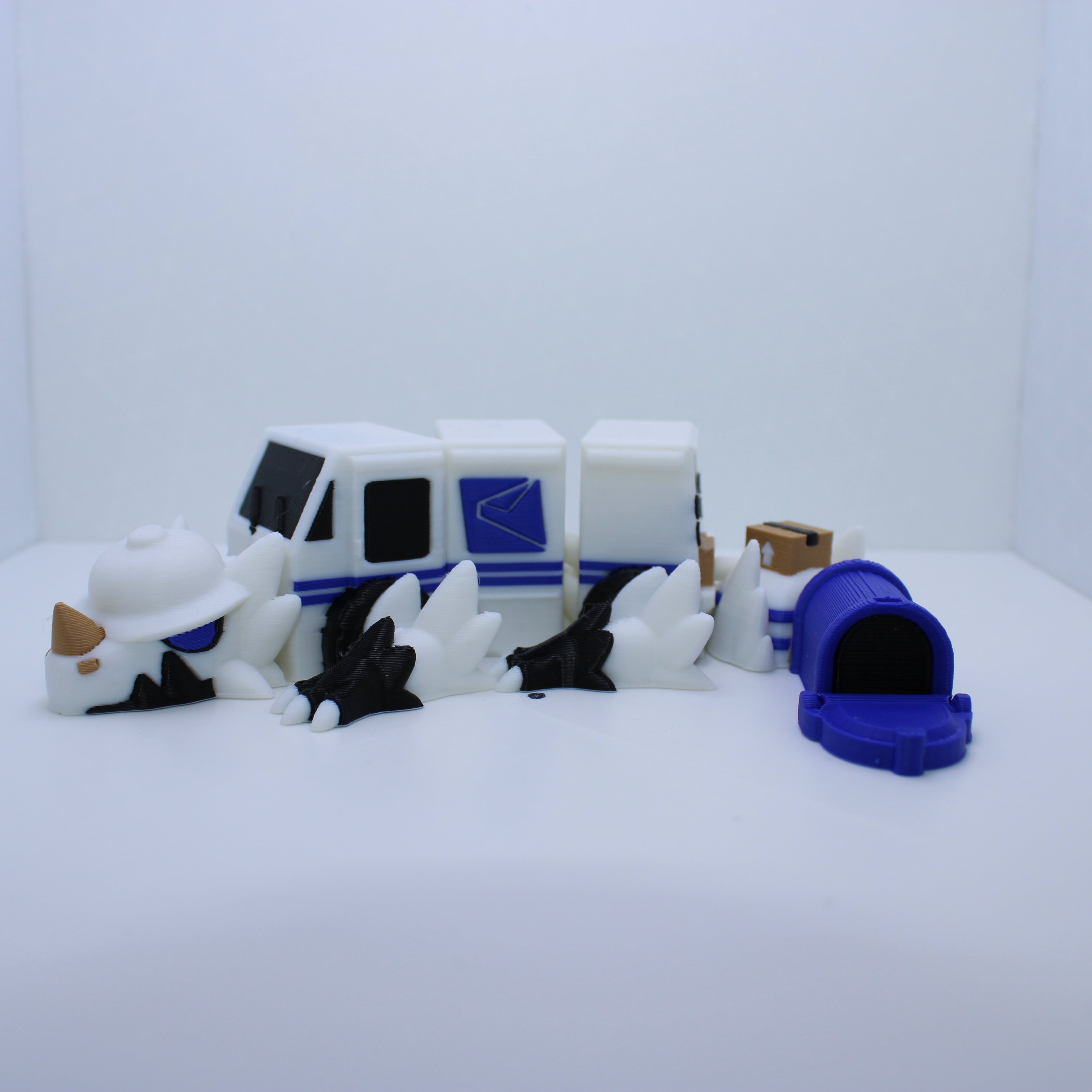 "Pint Sized" Articulated Dragons-3D printed desk companions
