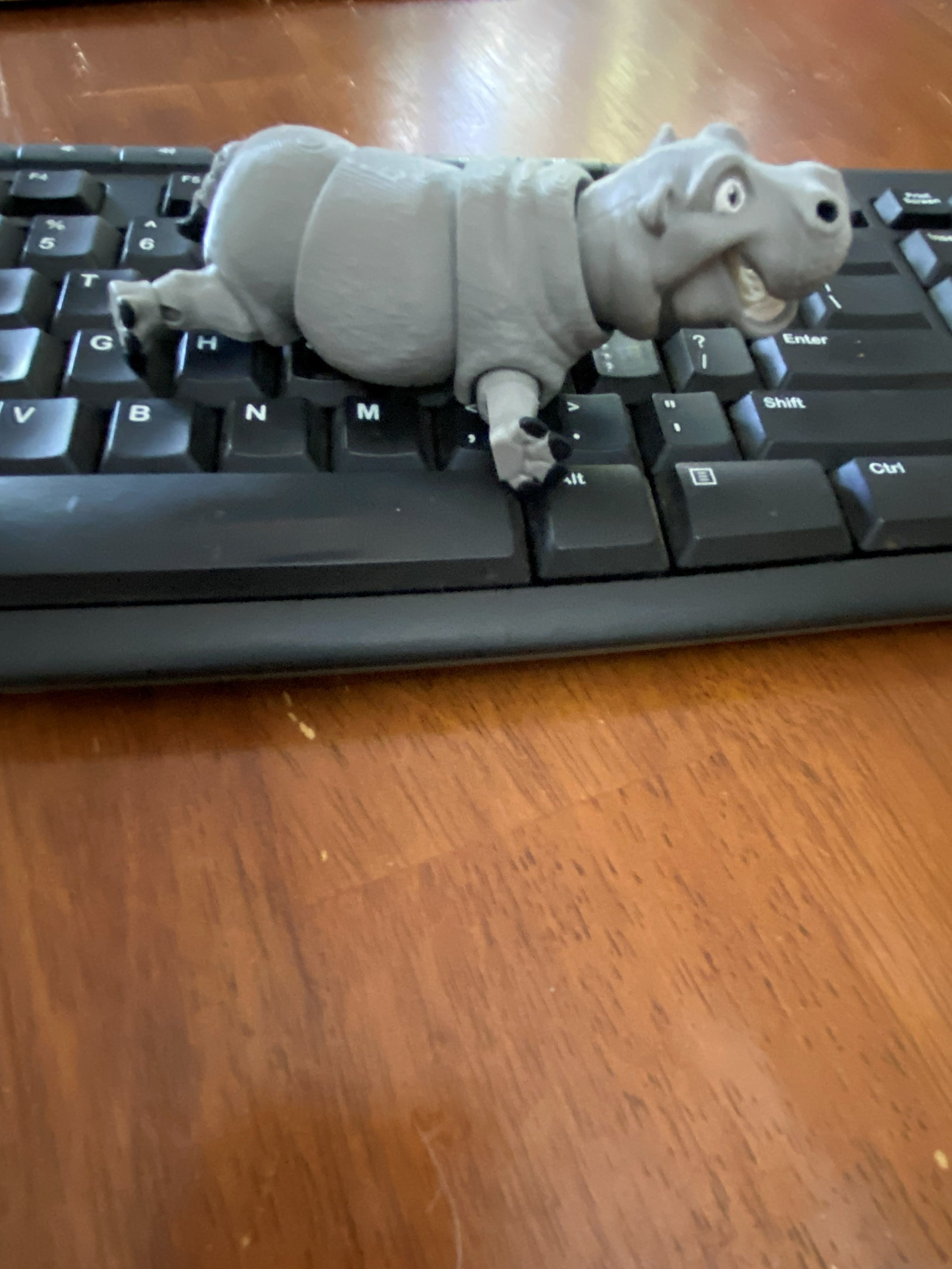 Articulated Hippo Fidget Toy – Cute 3D Printed Desk Buddy