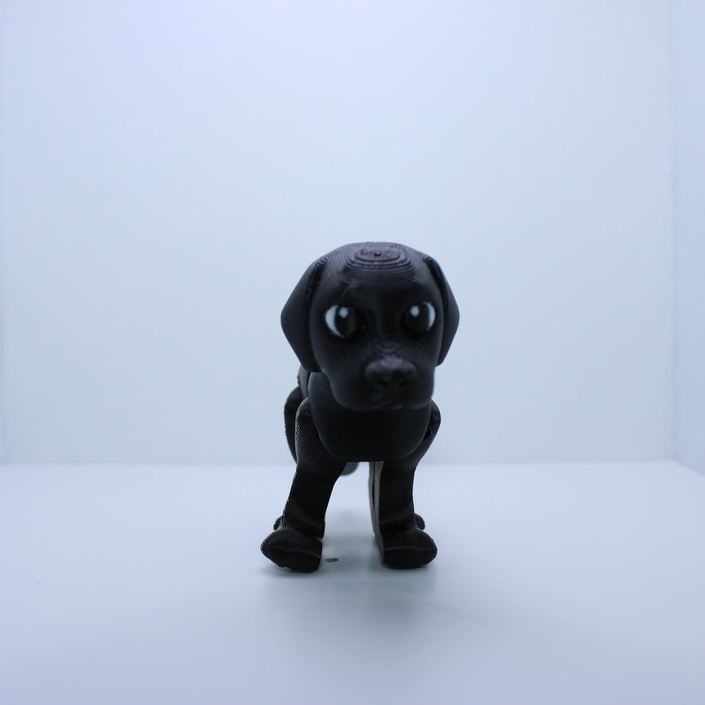 "Smokey" the Black Lab -3D printed desk buddy & keychain