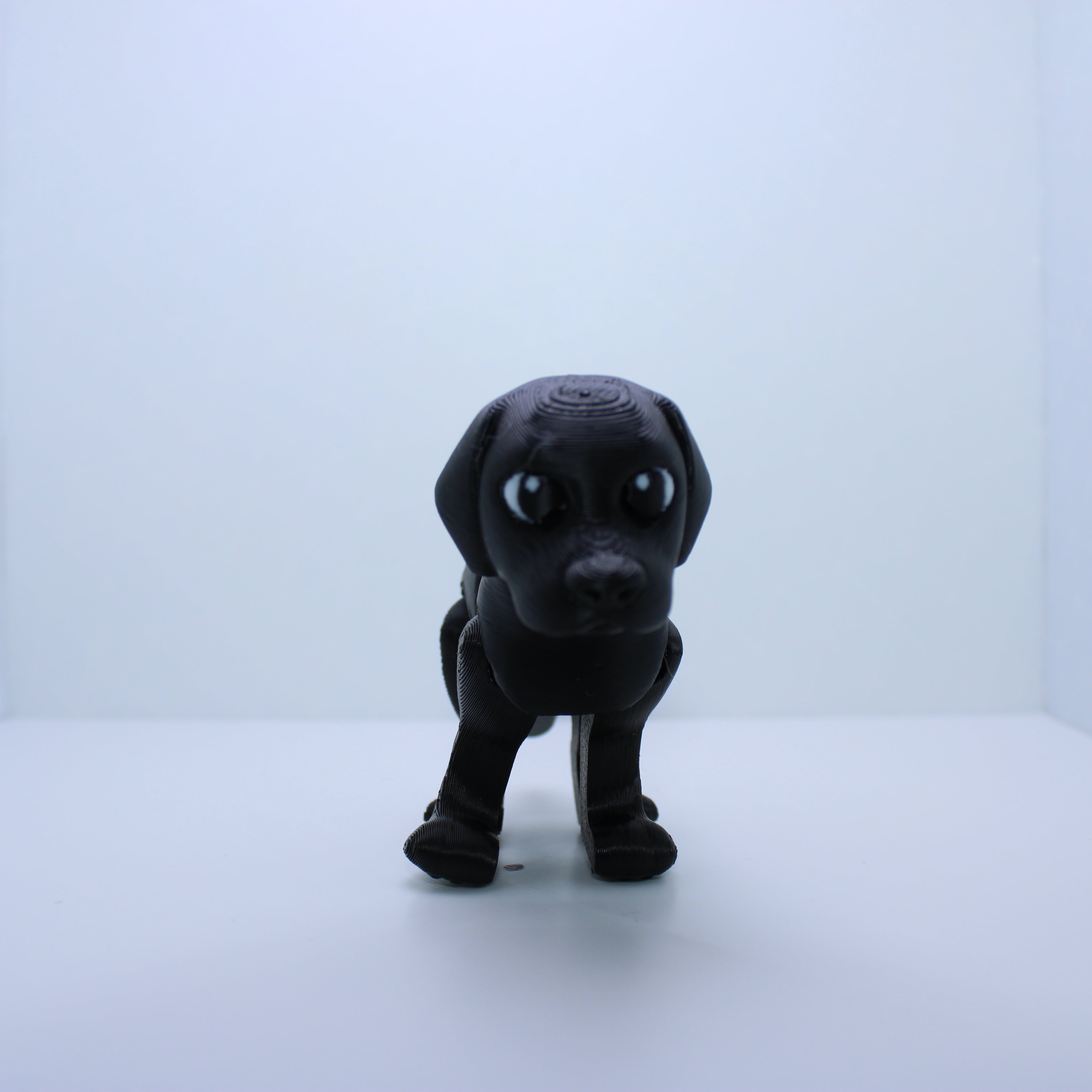 "Smokey" the Black Lab -3D printed desk buddy & keychain