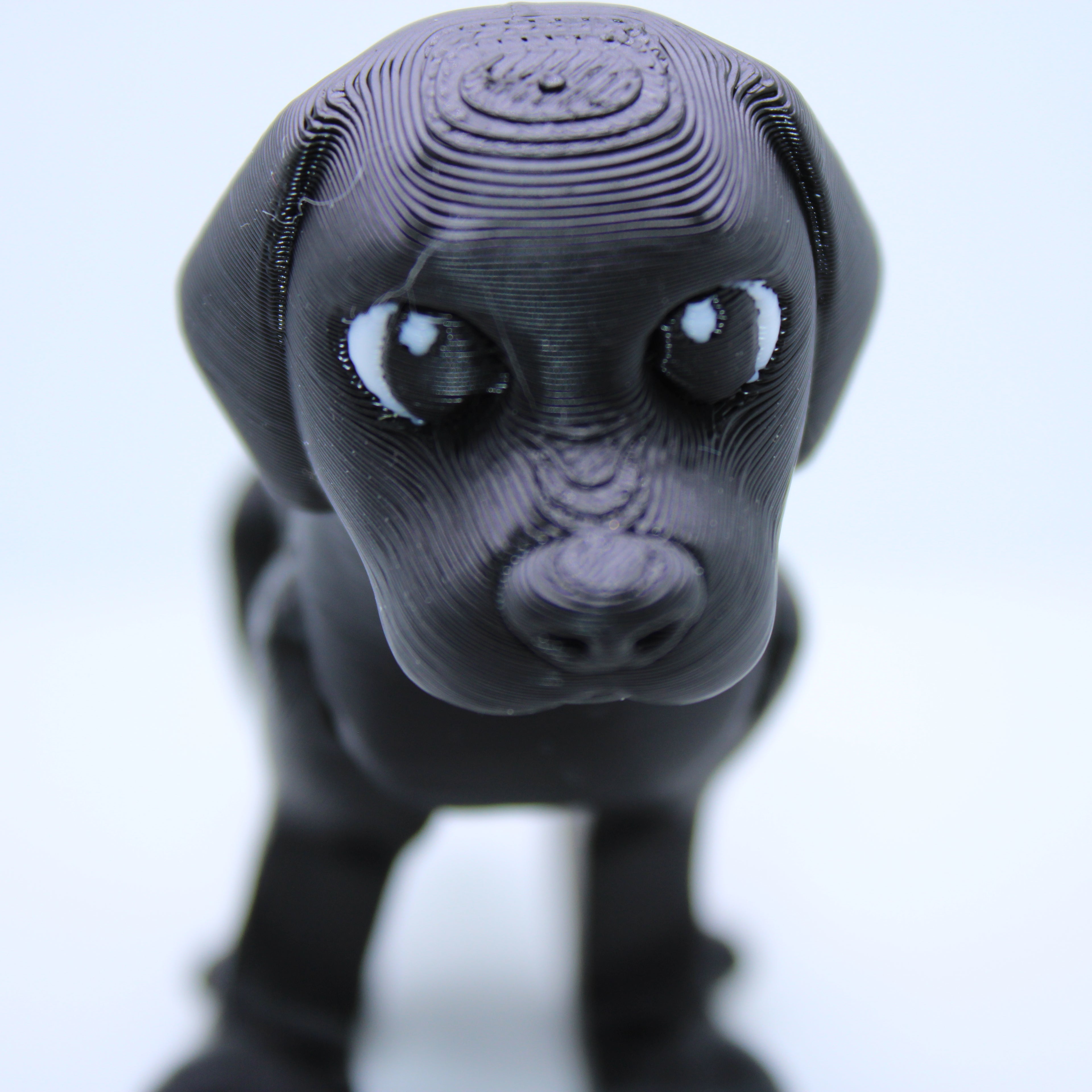 "Smokey" the Black Lab -3D printed desk buddy & keychain