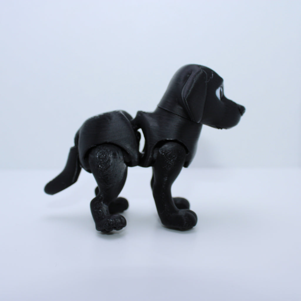 "Smokey" the Black Lab -3D printed desk buddy & keychain