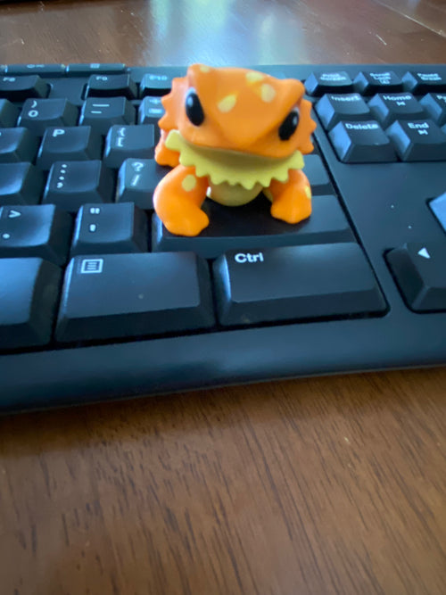 Charming Bearded Dragon Fidget-3d Printed Desk Buddy