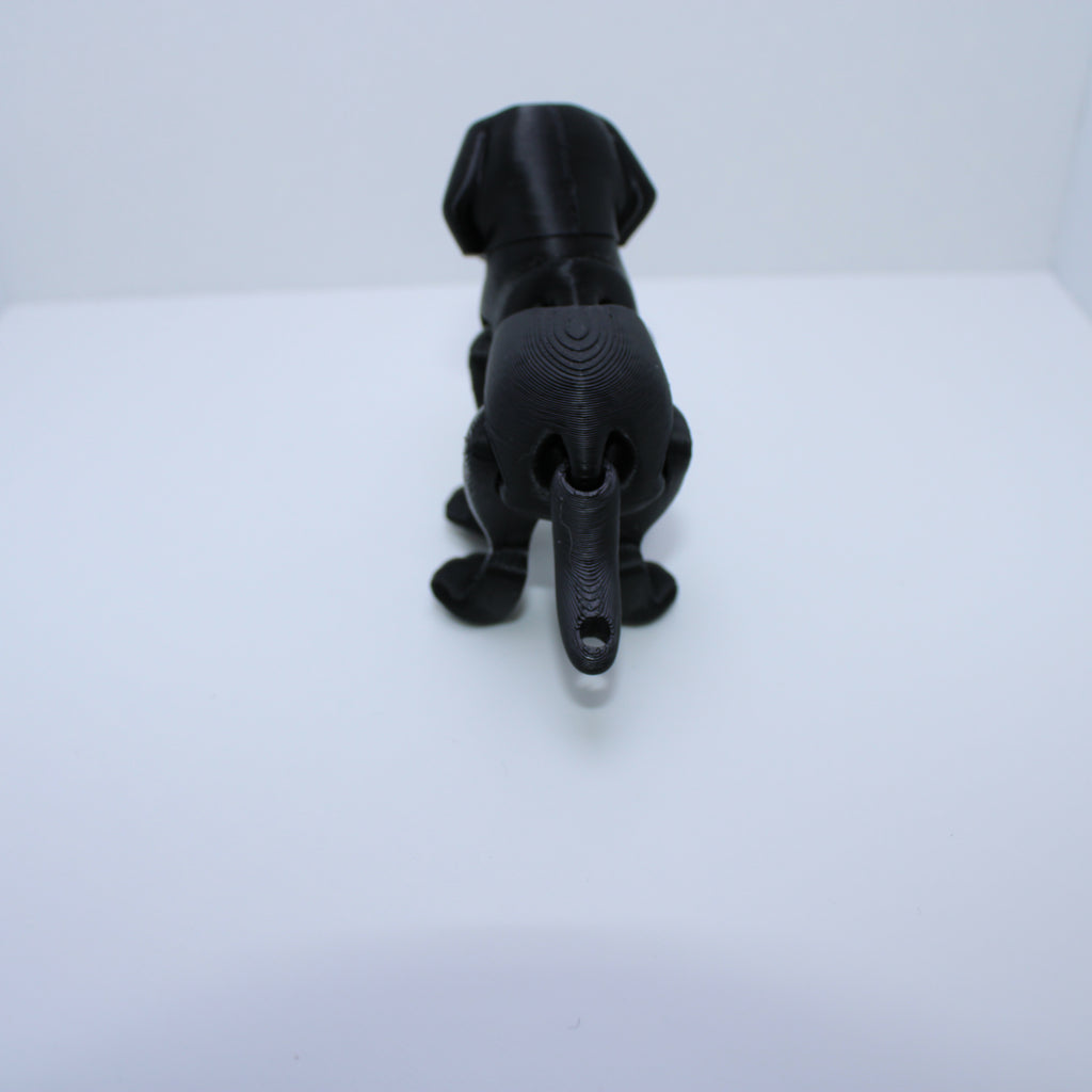 "Smokey" the Black Lab -3D printed desk buddy & keychain