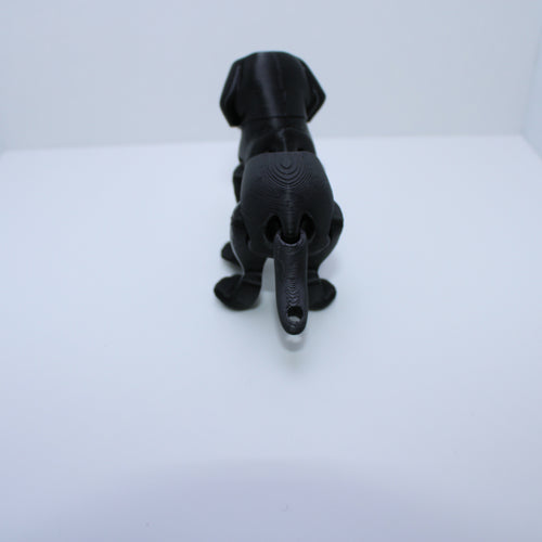 "Smokey" the Black Lab -3D printed desk buddy & keychain