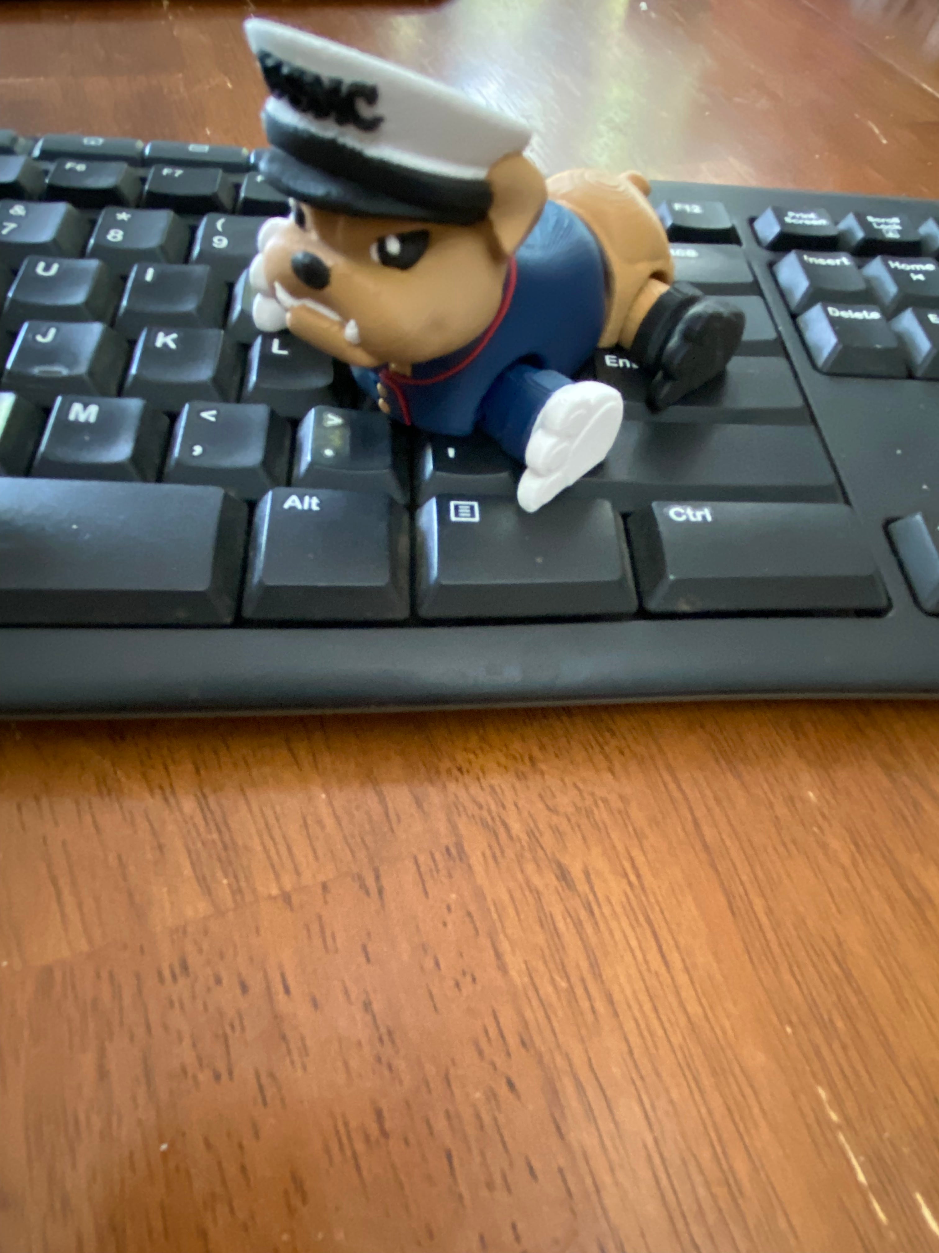 USMC Bulldog Desk Mascot