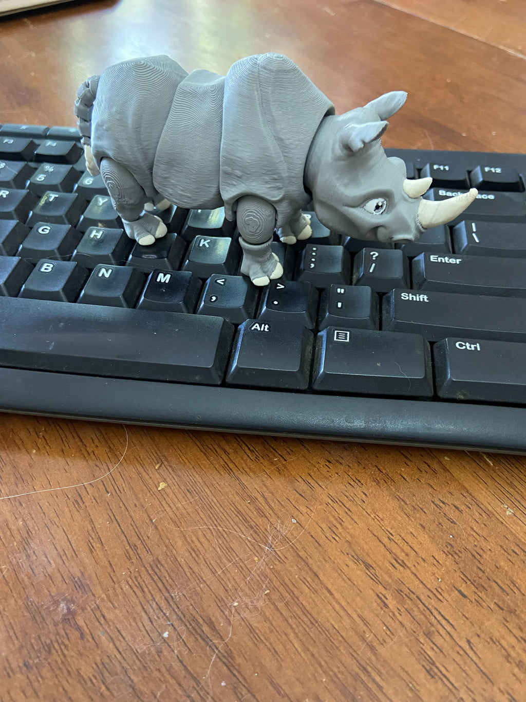 Large Articulated Rhino — 3D Printed Poseable Desk Buddy