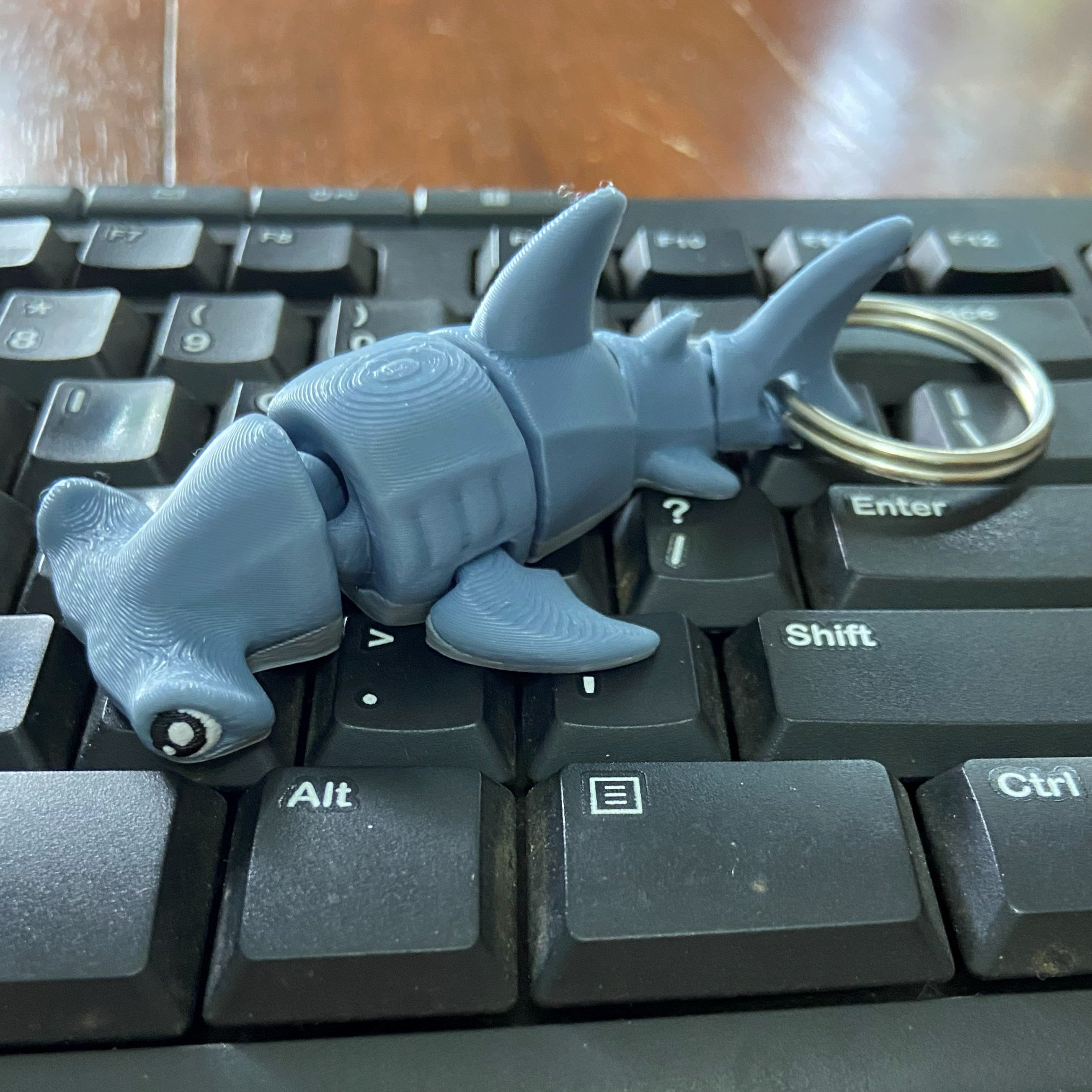 “Chaotic Chomper" Shark Fidgets -3d Printed Desk Buddies & Keychains (variations available)