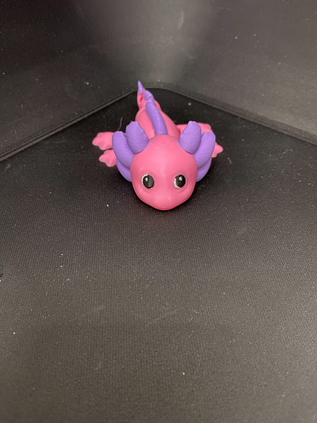 Pink & Purple Axolotl Fidget – 3D Printed Articulated Desk Buddy