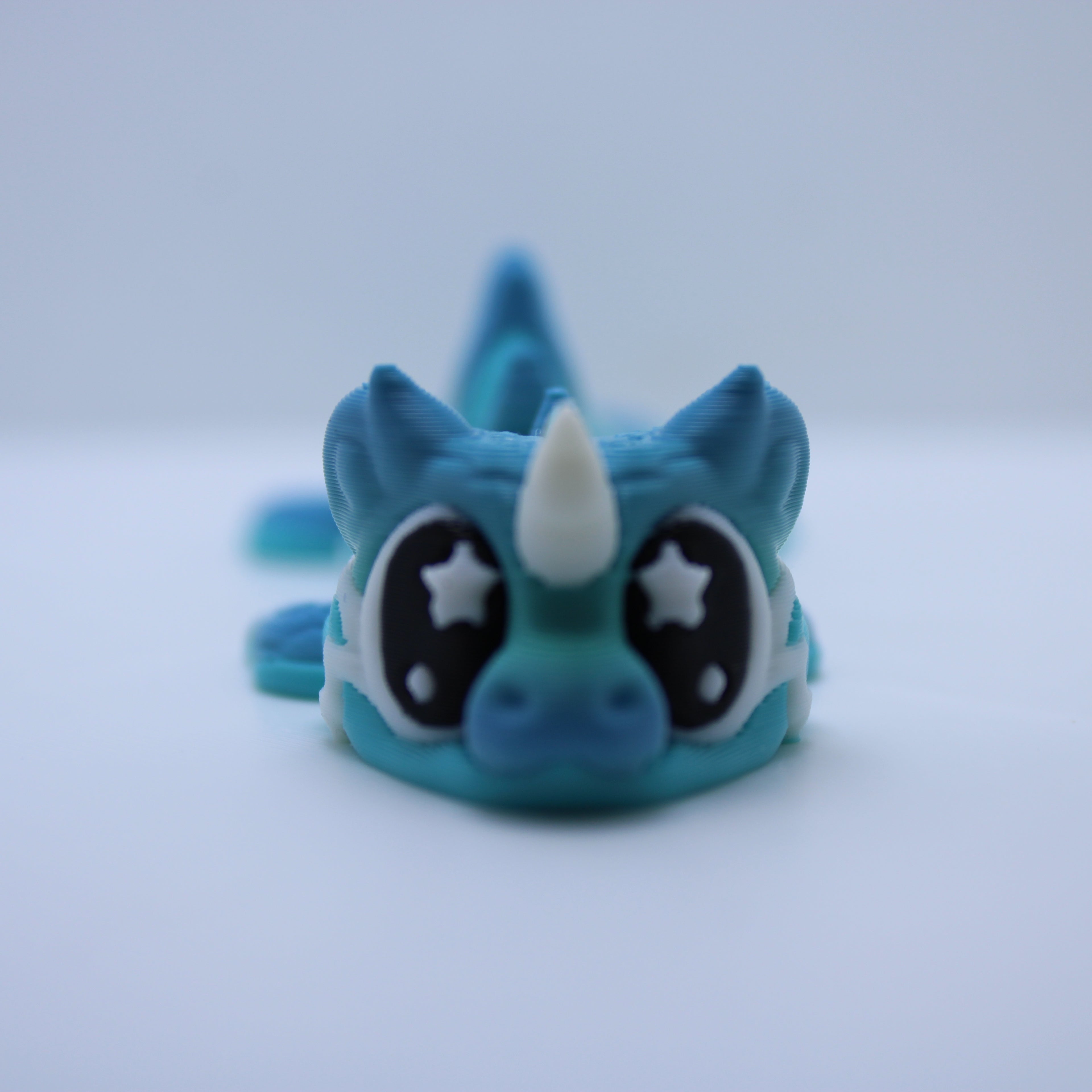 Cecelia the Sea Serpent Fidget - 3d printed desk companion