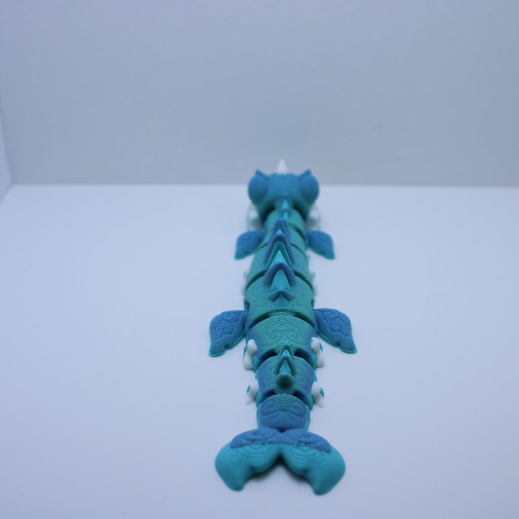 Cecelia the Sea Serpent Fidget - 3d printed desk companion