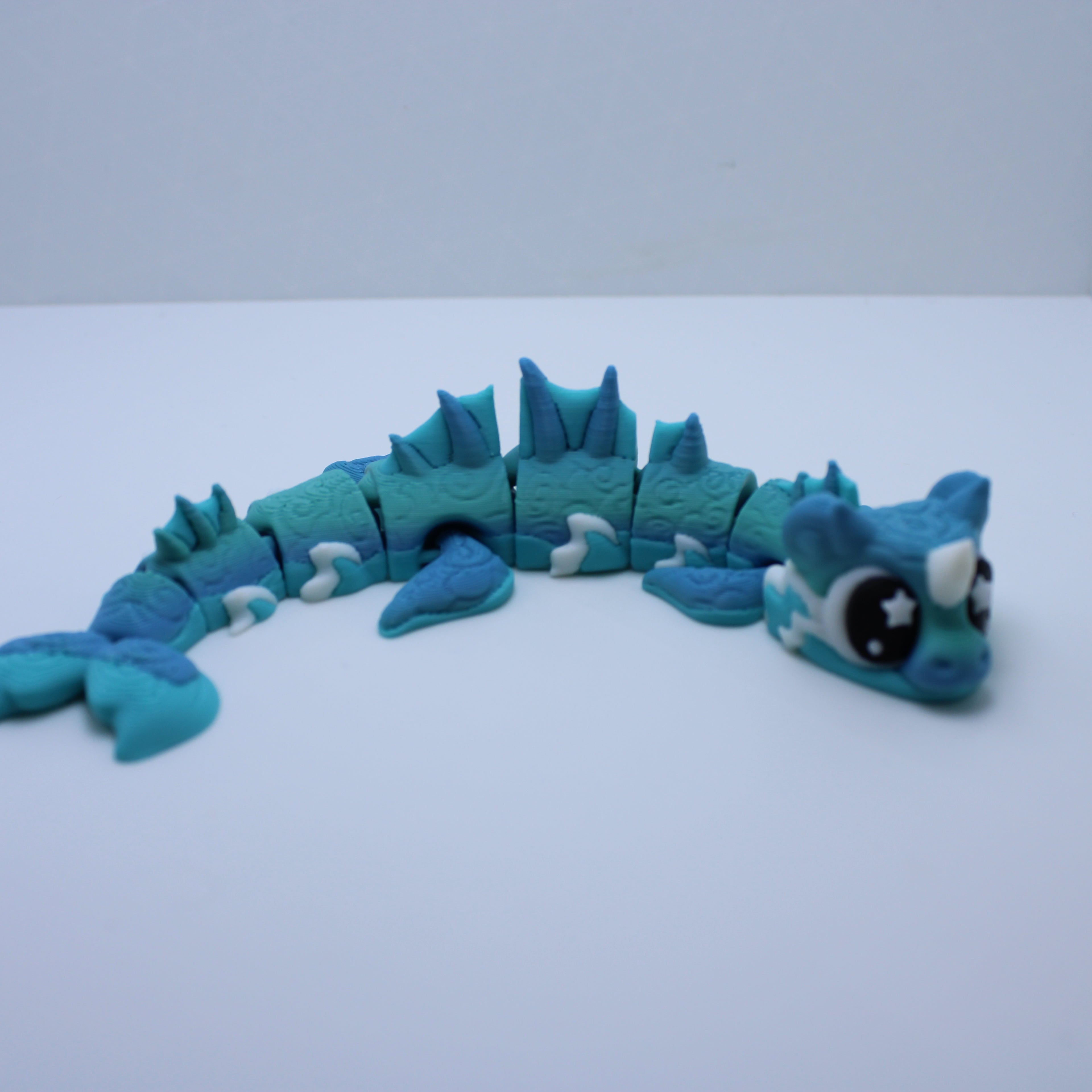Cecelia the Sea Serpent Fidget - 3d printed desk companion