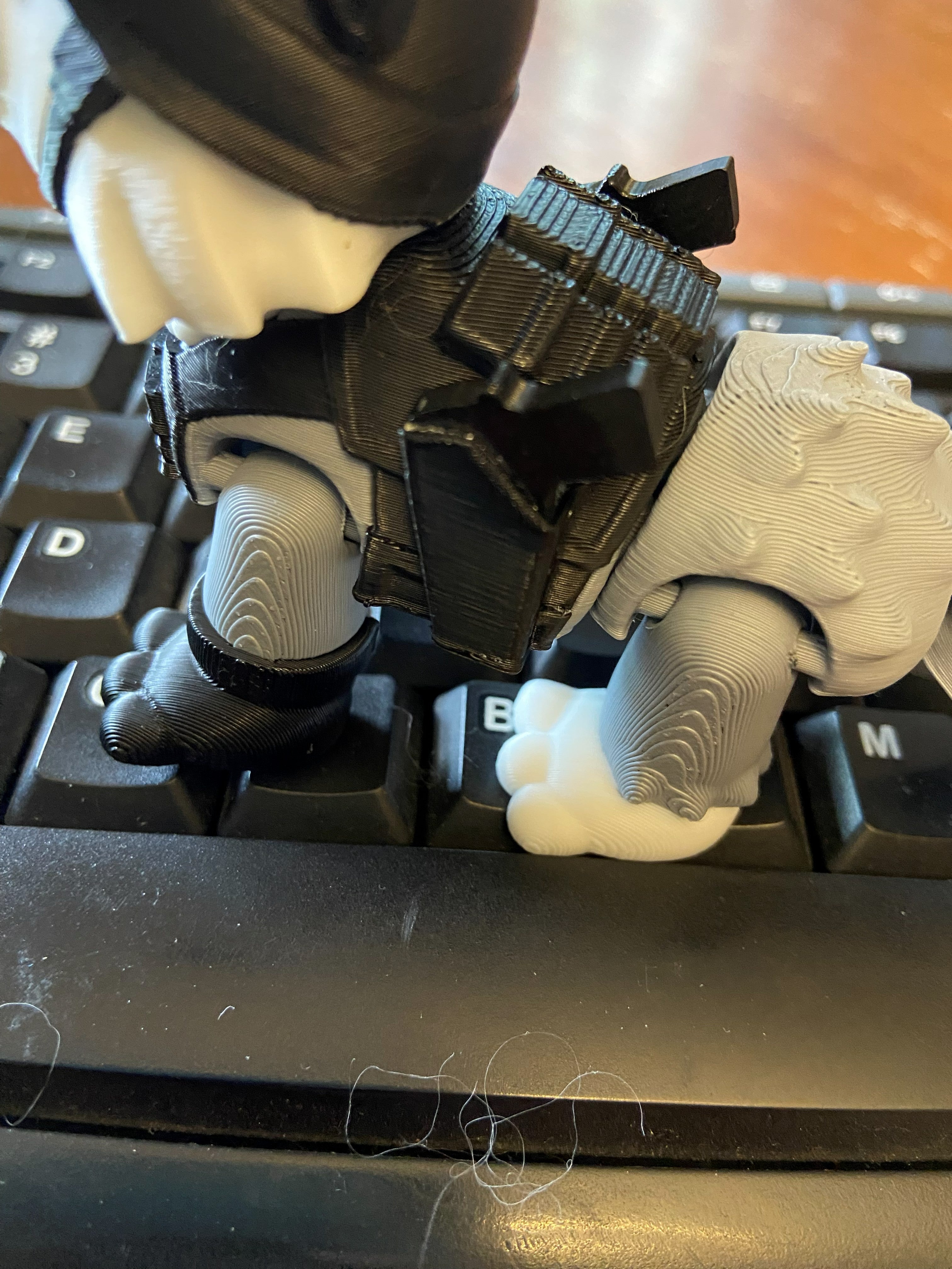Military Mascot Dog – 3D Printed Fidget Desk Buddy (Flag or No Flag) – Veteran, Police, Air Force, Marine Corps, Army, Navy