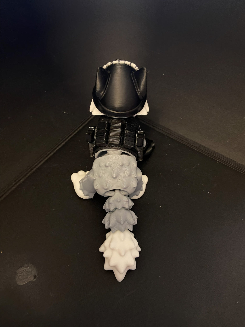 Military Mascot Dog – 3D Printed Fidget Desk Buddy (Flag or No Flag) – Veteran, Police, Air Force, Marine Corps, Army, Navy