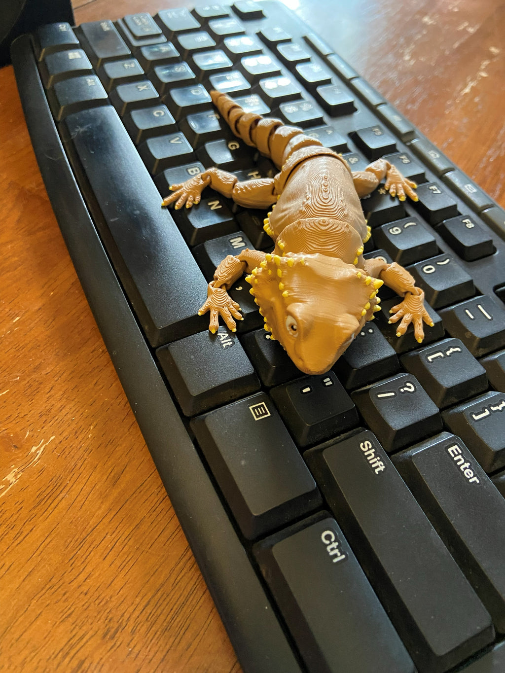 Realistic Bearded Dragon Fidget – 3D Printed Articulated Desk Buddy