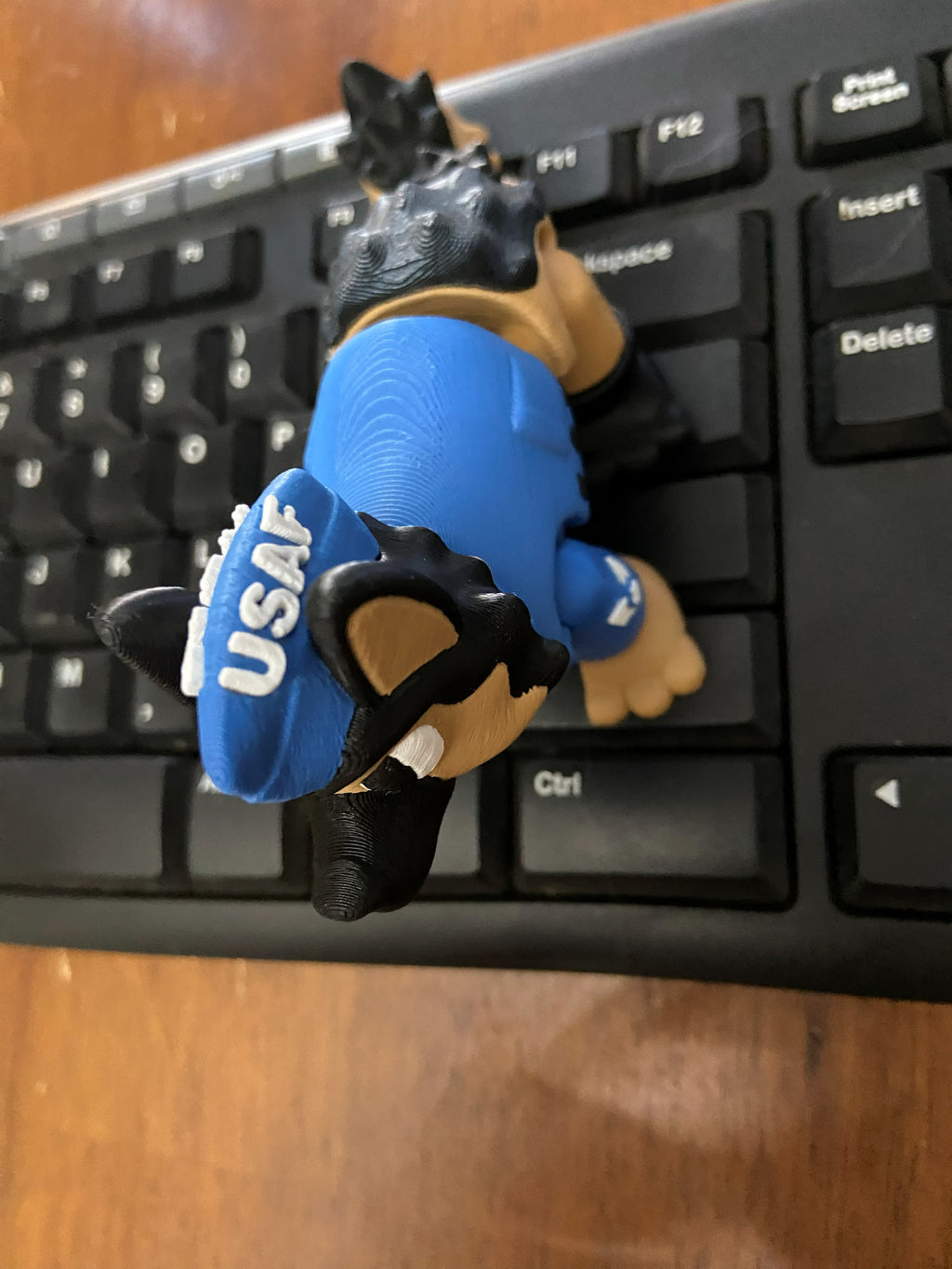 Military Mascot Dog – 3D Printed Fidget Desk Buddy (Flag or No Flag) – Veteran, Police, Air Force, Marine Corps, Army, Navy