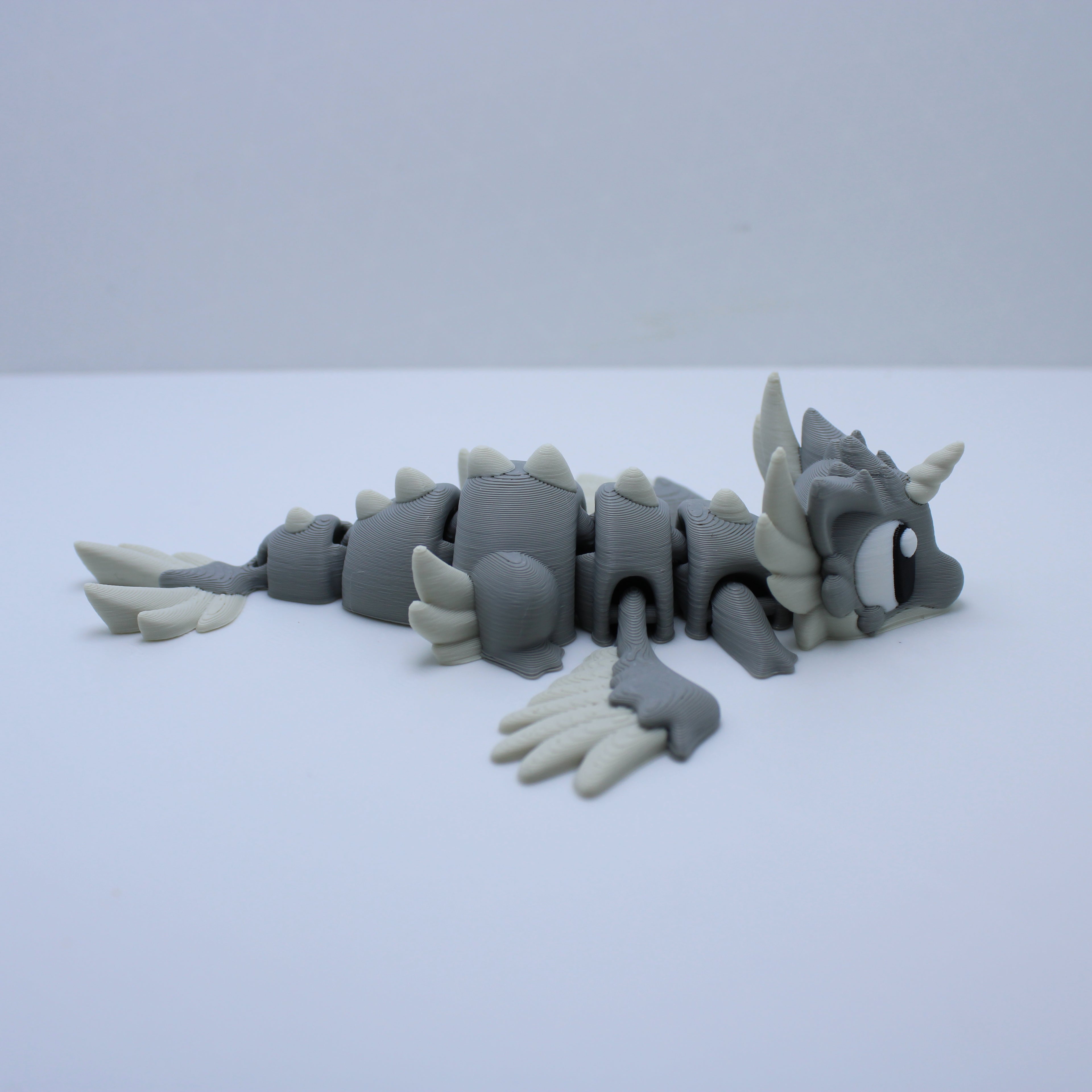 Elemental Dragons with Eggs - 3d printed desk companion