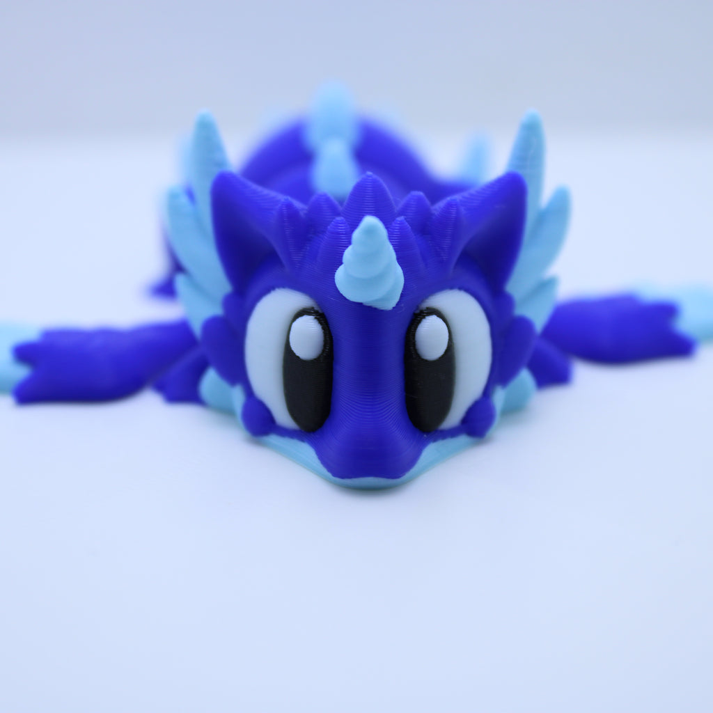 Elemental Dragons with Eggs - 3d printed desk companion
