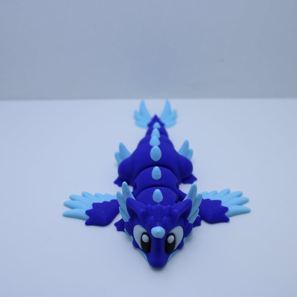 Elemental Dragons with Eggs - 3d printed desk companion