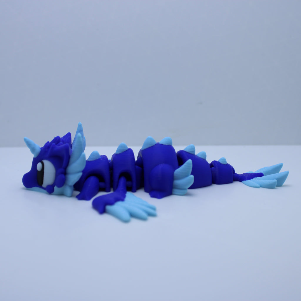Elemental Dragons with Eggs - 3d printed desk companion