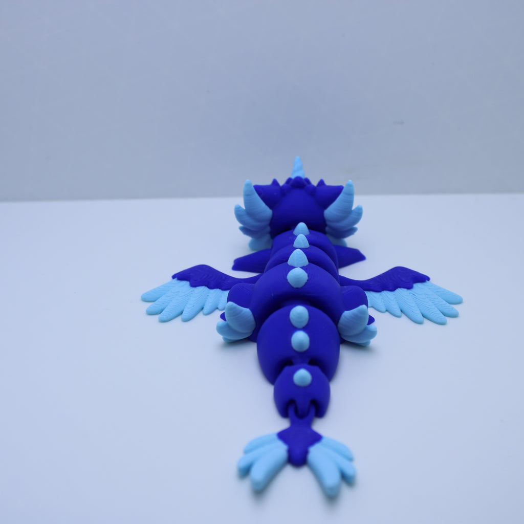 Elemental Dragons with Eggs - 3d printed desk companion