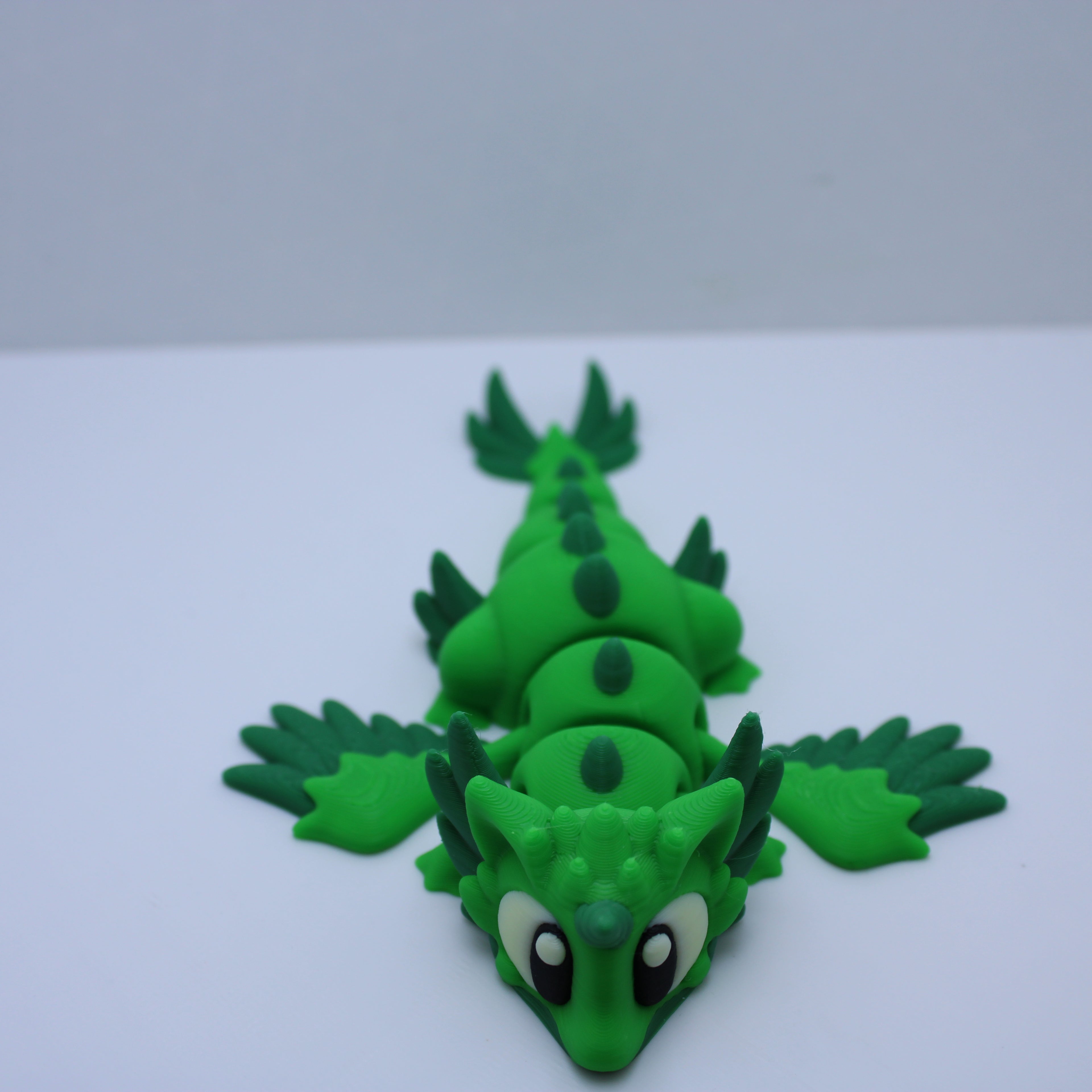 Elemental Dragons with Eggs - 3d printed desk companion