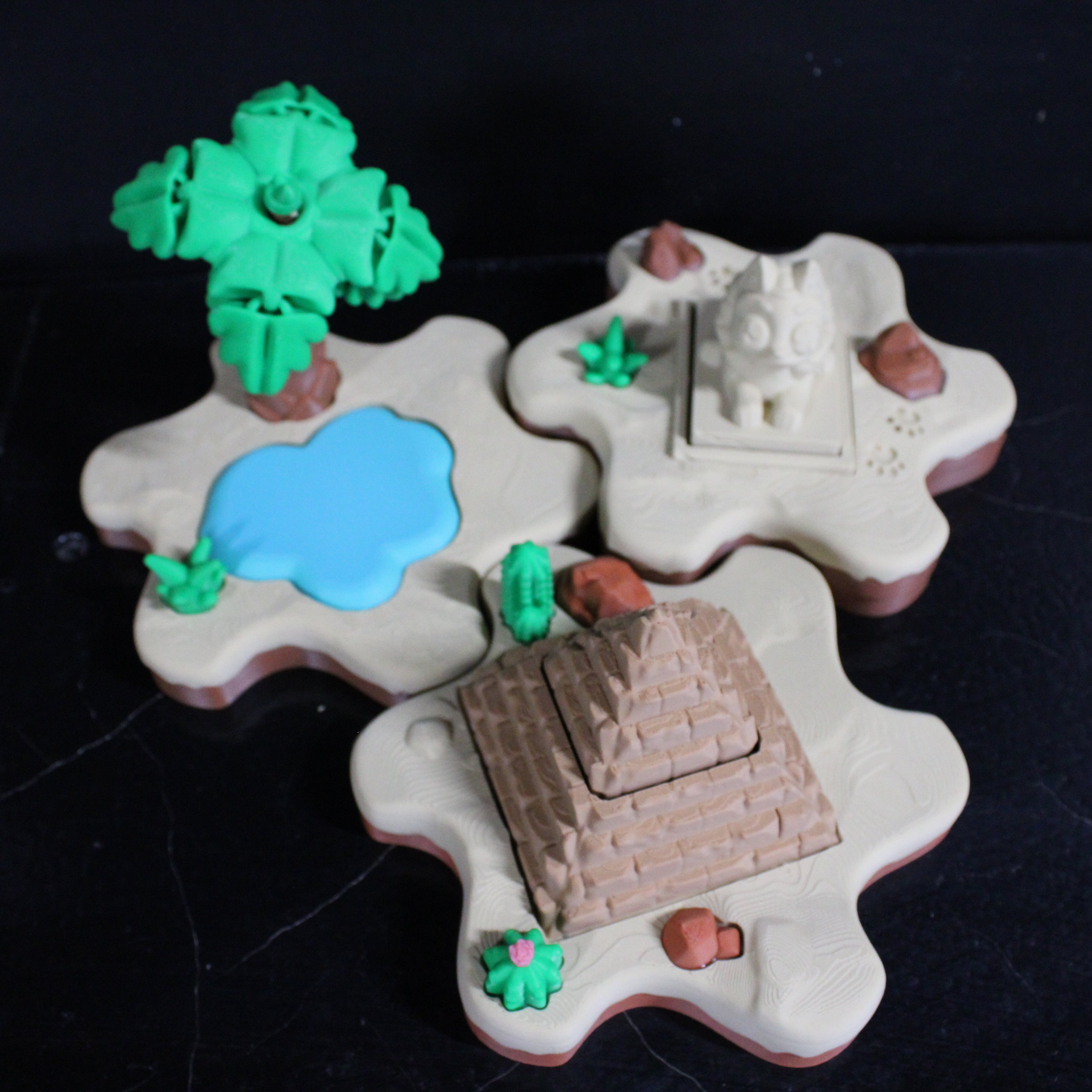 Egyptian Display (with or without Egyptian Gods)-3D printed desk companion